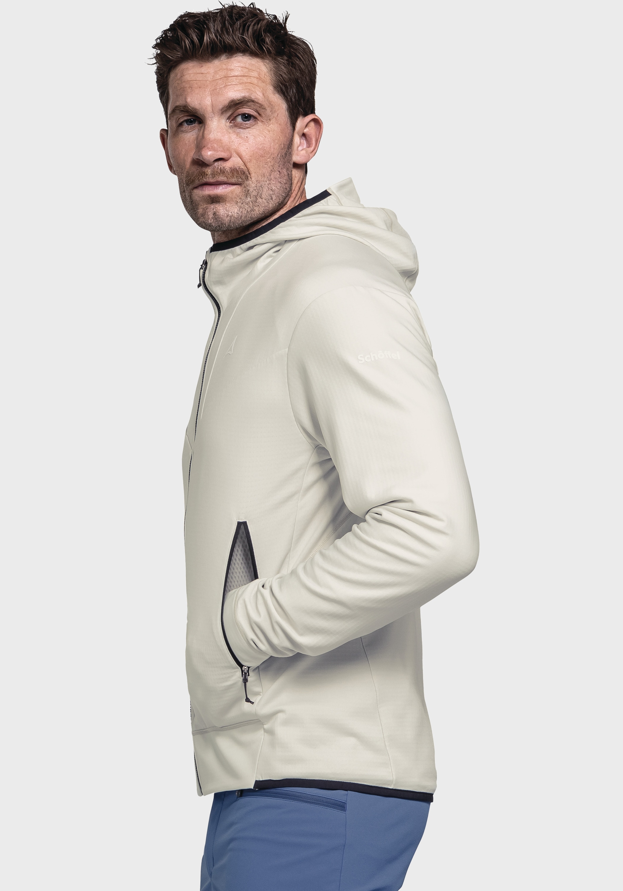 Schöffel Fleecejacke »Mountain Fleece Hoody Style Blaueis MNS« mit Kapuze