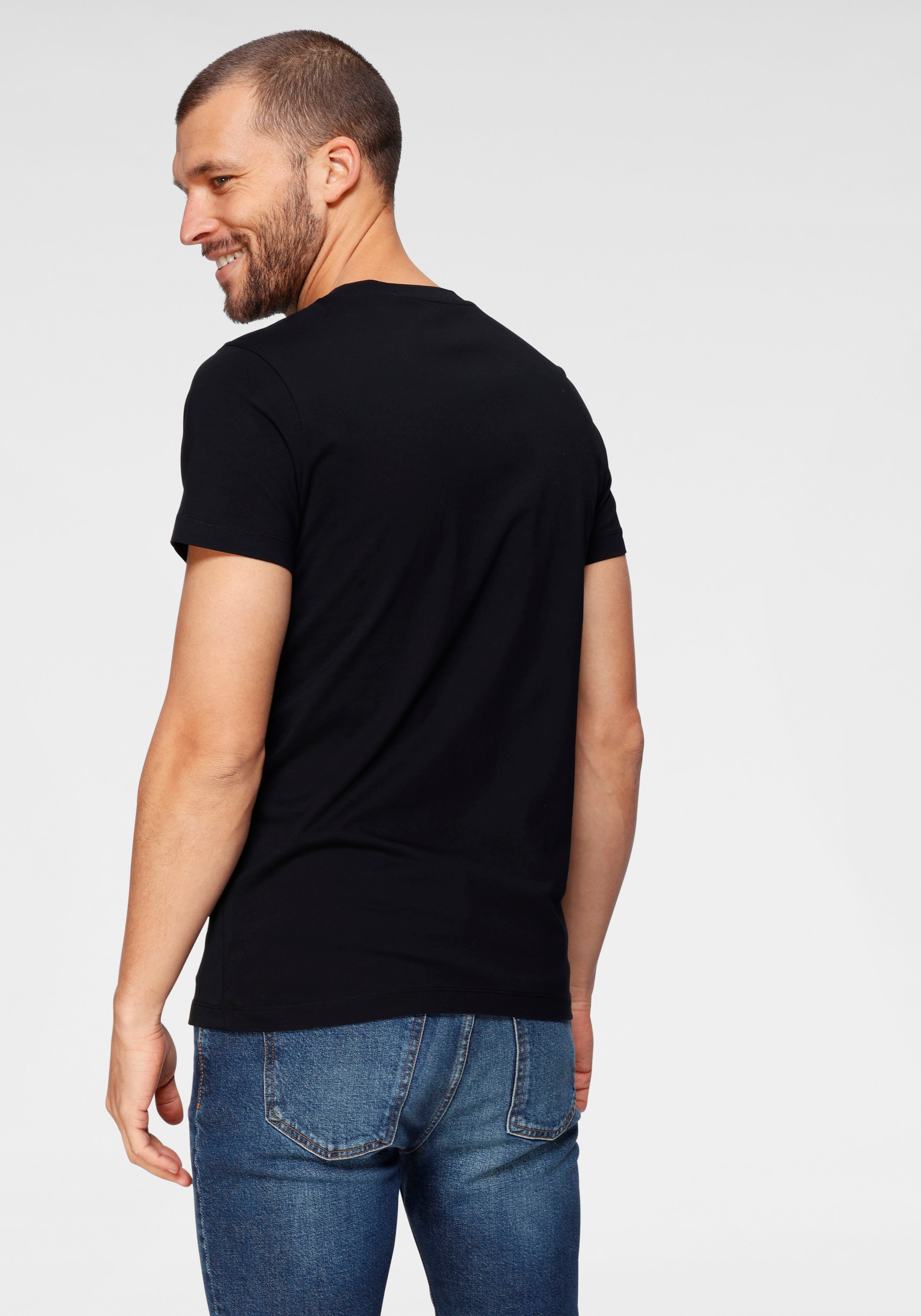 Calvin Klein Jeans T-Shirt »ICONIC MONOGRAM SLIM TEE«, mit großem CK-Print