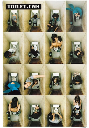 Poster »Poster Toilet.Cam 2 family«, Schriftzug, (1 St.)