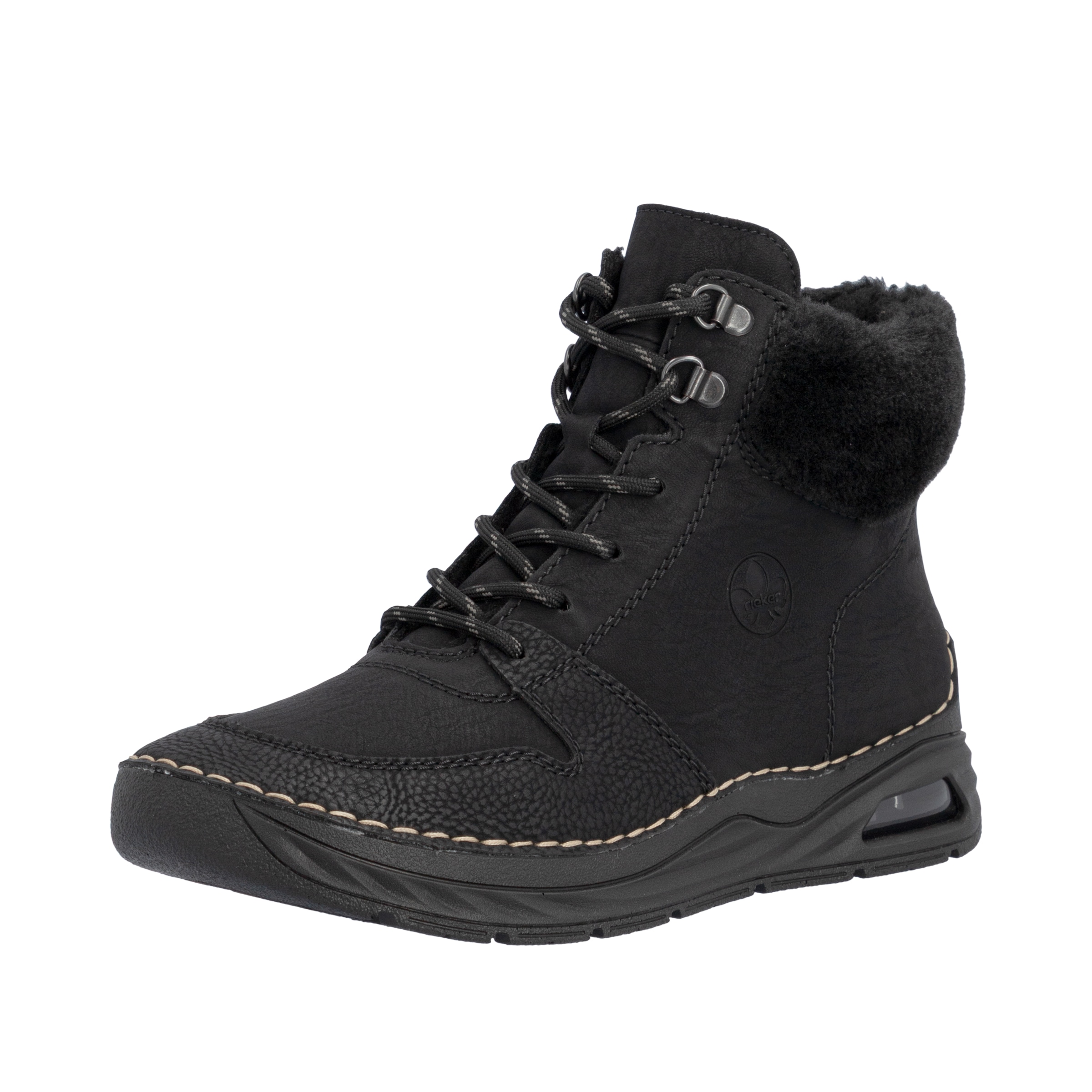 Rieker Schnürboots  High Top-Sneaker, Herbstschuh mit seitlicher Logoprägung