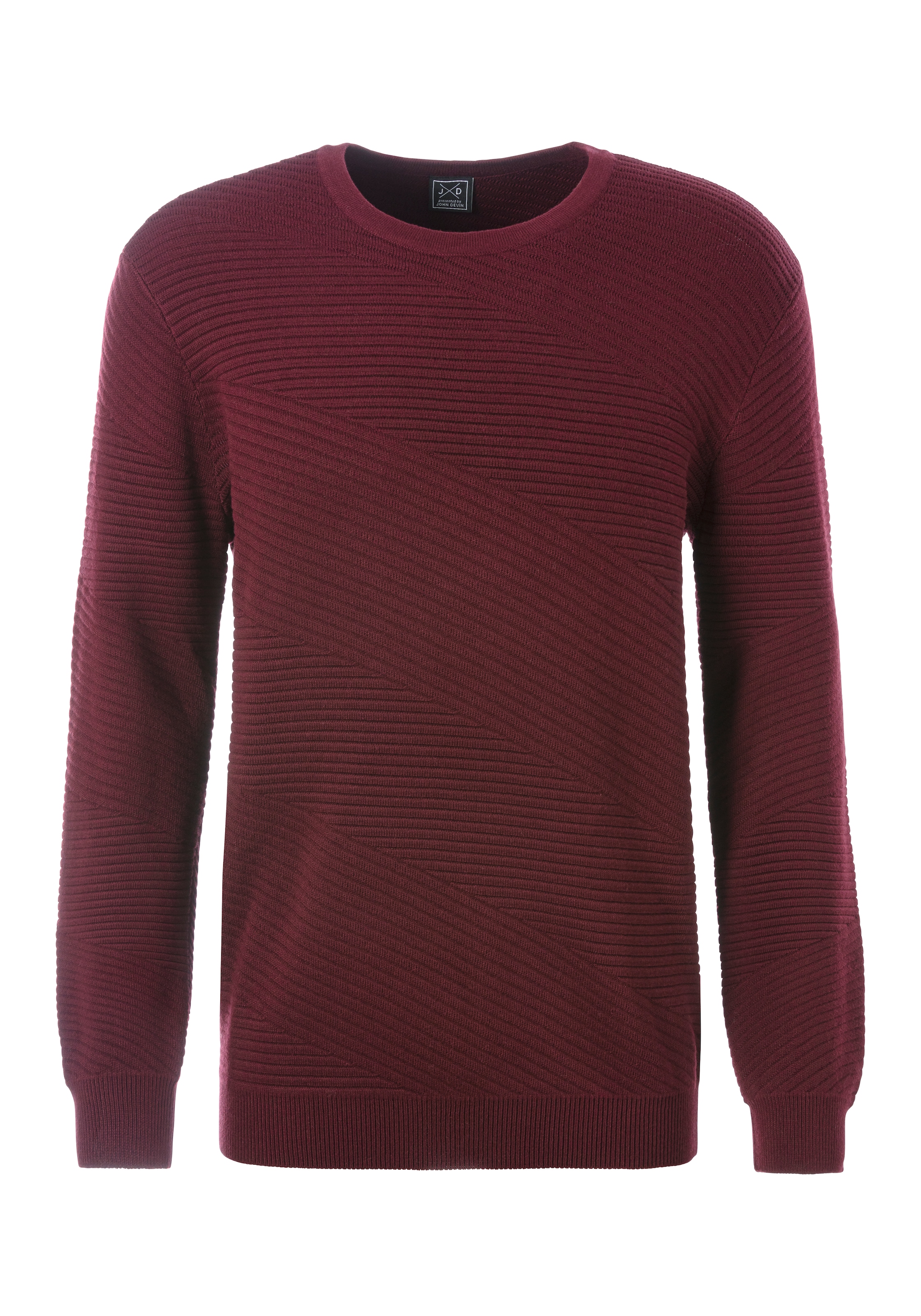 John Devin Strickpullover, Pullover aus weichem Strukturstrick