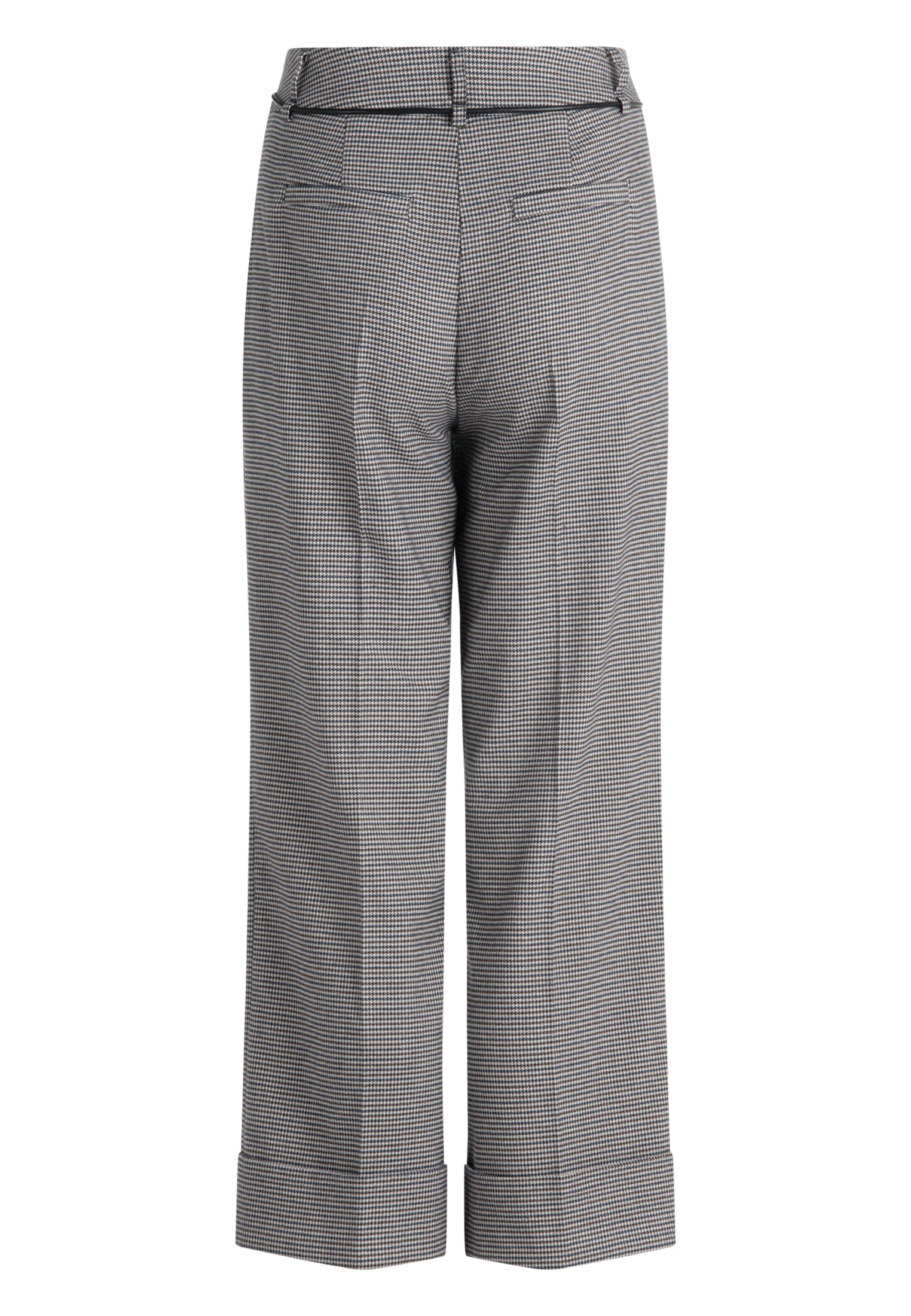 Zero Stoffhose »Hose kariert mit Umschlag«