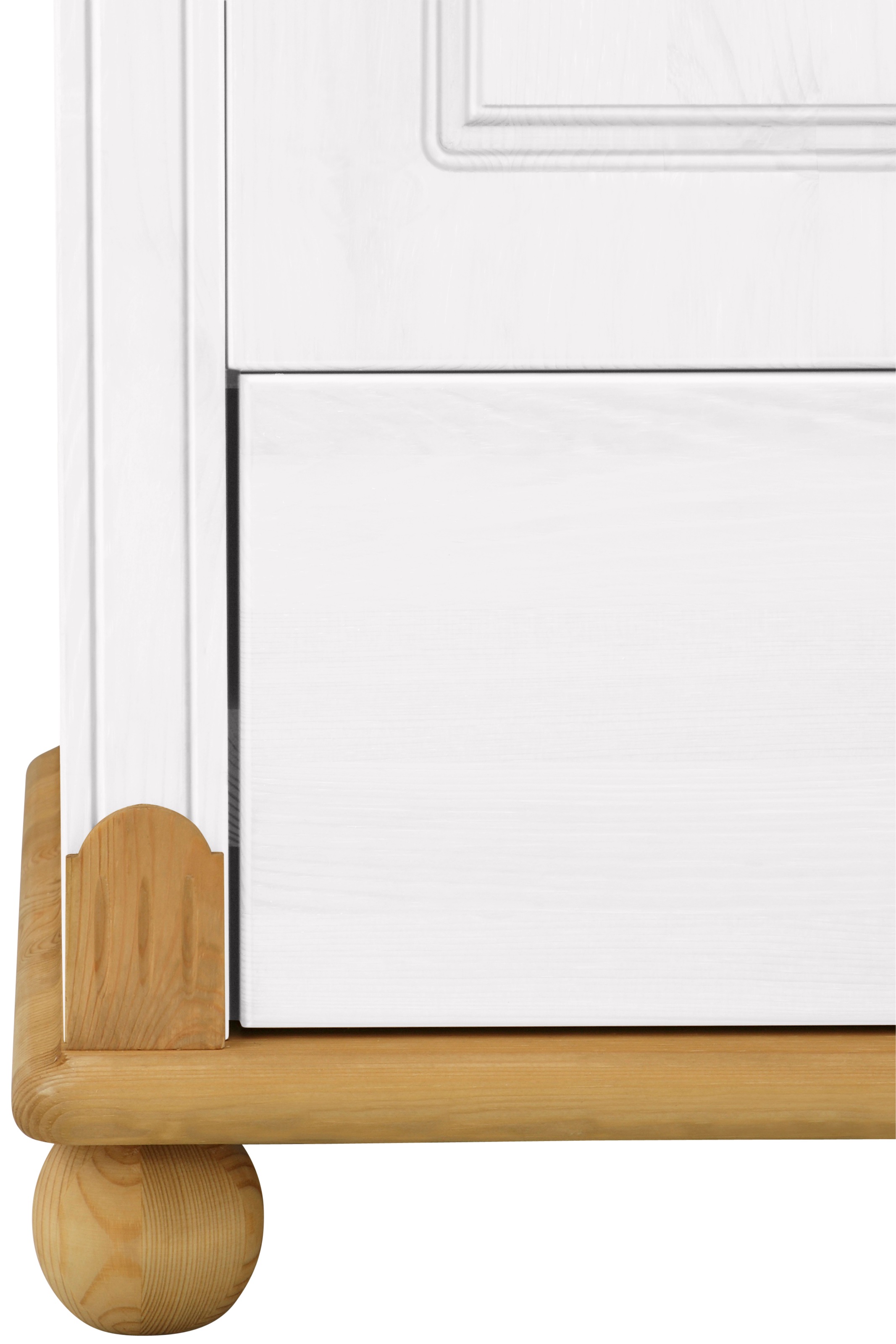 Home affaire Kleiderschrank »Tessin, Dretürenschrank, 3-türig«, (B/H/T ca. 152/191/59 cm), Breite 152 cm, Kiefer massiv, mit Spiegel und 3 Schubladen