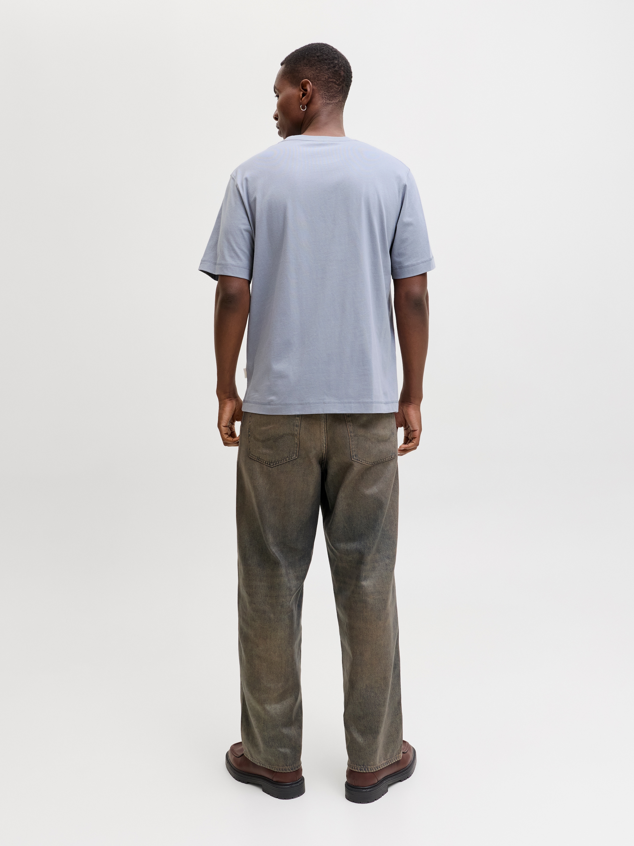 Jack & Jones Kurzarmshirt »JORNORREBRO EMB TEE SS CREW NECK NOOS« mit Logo Print