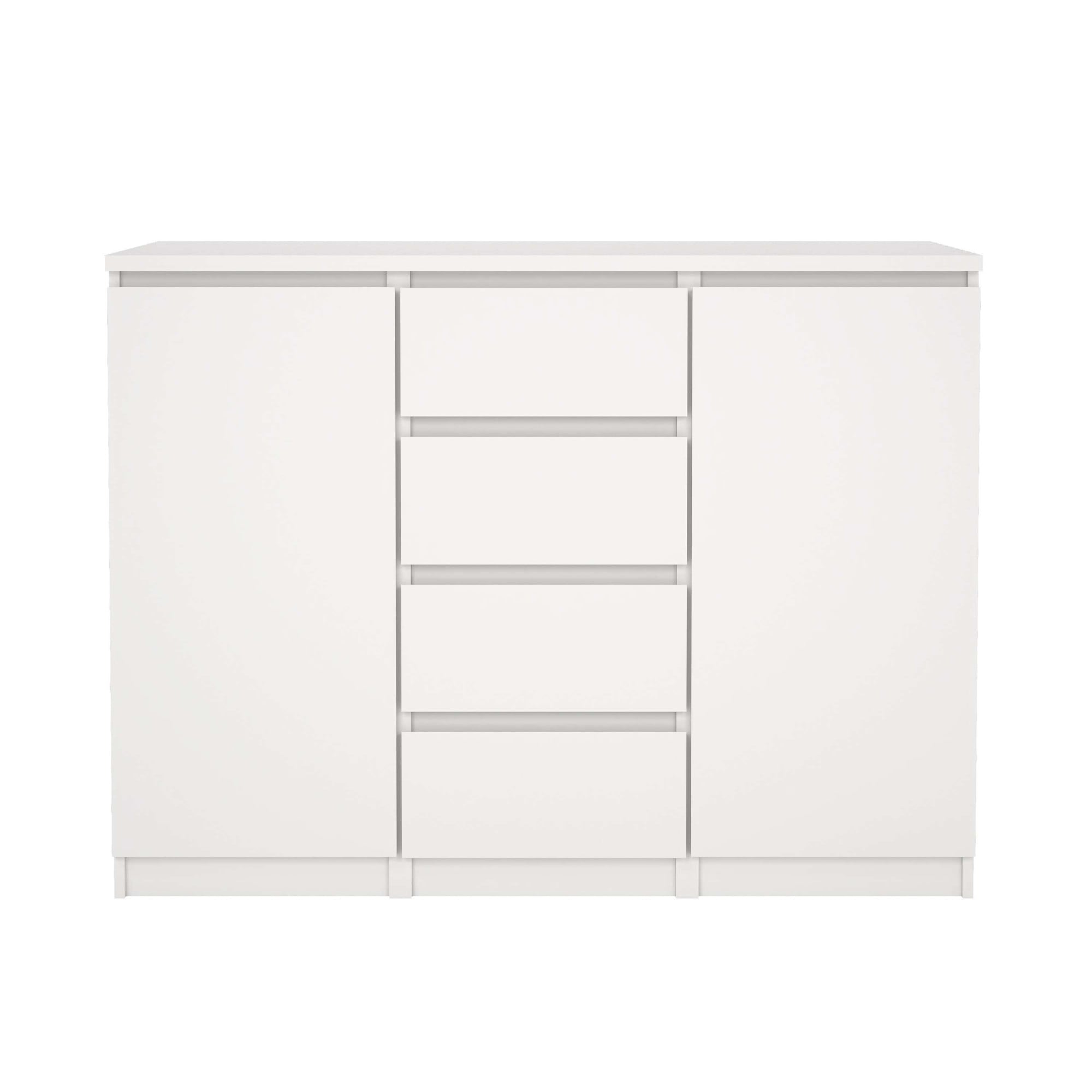 INOSIGN Kommode »Naia, Sideboard, 4 Schubladen, 2 Türen, Aufbewahrung, grifflose Front« Mit Einlegeböden, modern, skandinavisches Design, in mehrere Farben