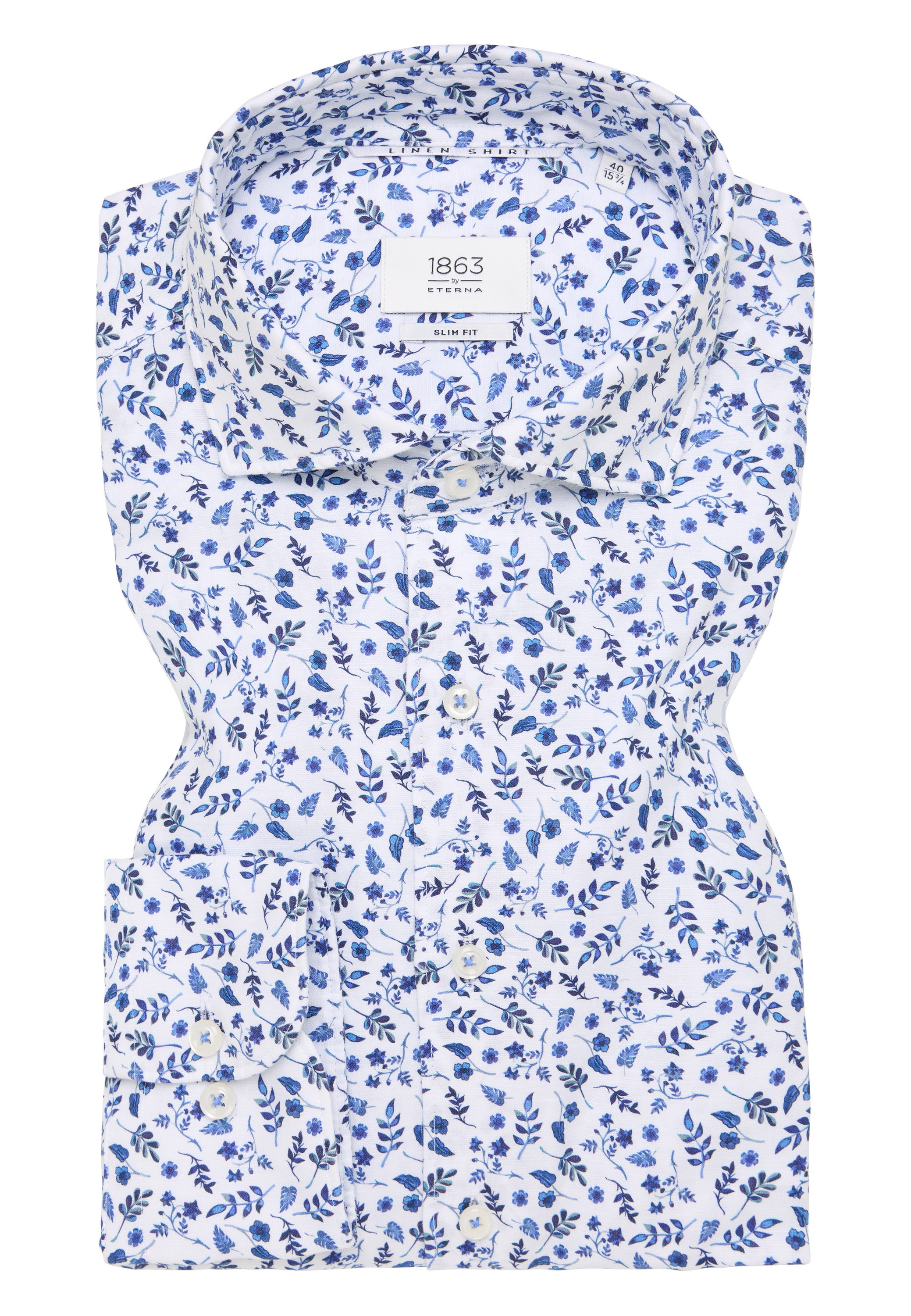 Eterna Langarmhemd »SLIM FIT« EASY IRON (bügelleicht)