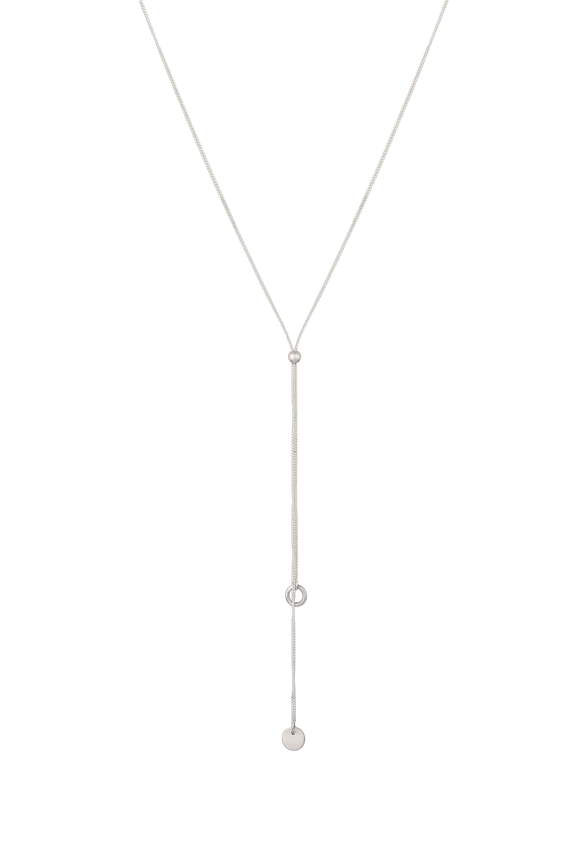 Elli Y-Kette »Halskette Y-Halskette Plättchen 925 Sterling Silber«