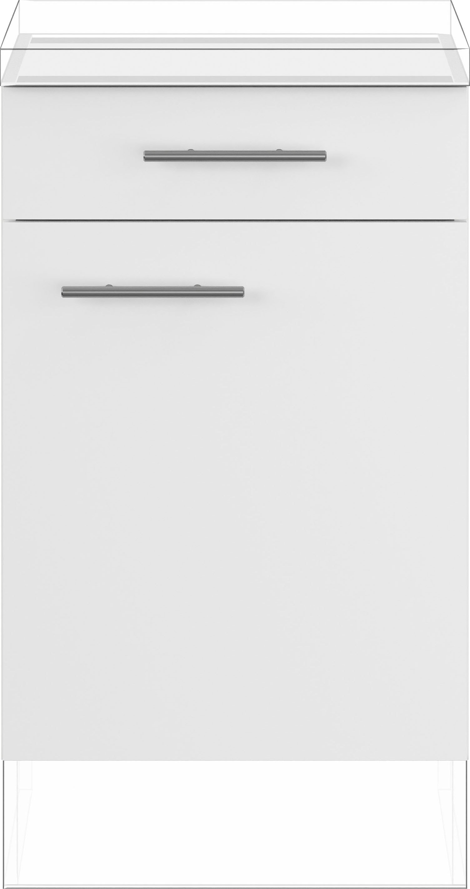 IMPULS KÜCHEN Unterschrank »"Prag und Valencia", Breite/Höhe: 50/72,3 cm« vormontiert, mit Soft-Close,