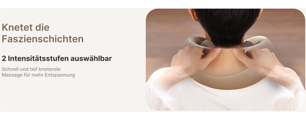 Renpho Massagegerät »R-L001 Nackenmassagegerät« Unterwegs Spannungen abbauen