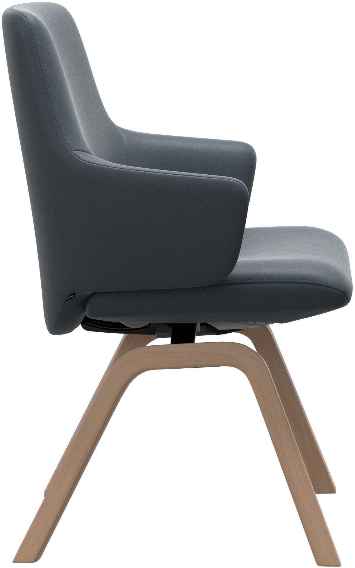 Stressless® Polsterstuhl »Laurel«, Leder BATICK, Low Back mit Armlehne, Größe L, mit schräggestellten Beinen in Eiche