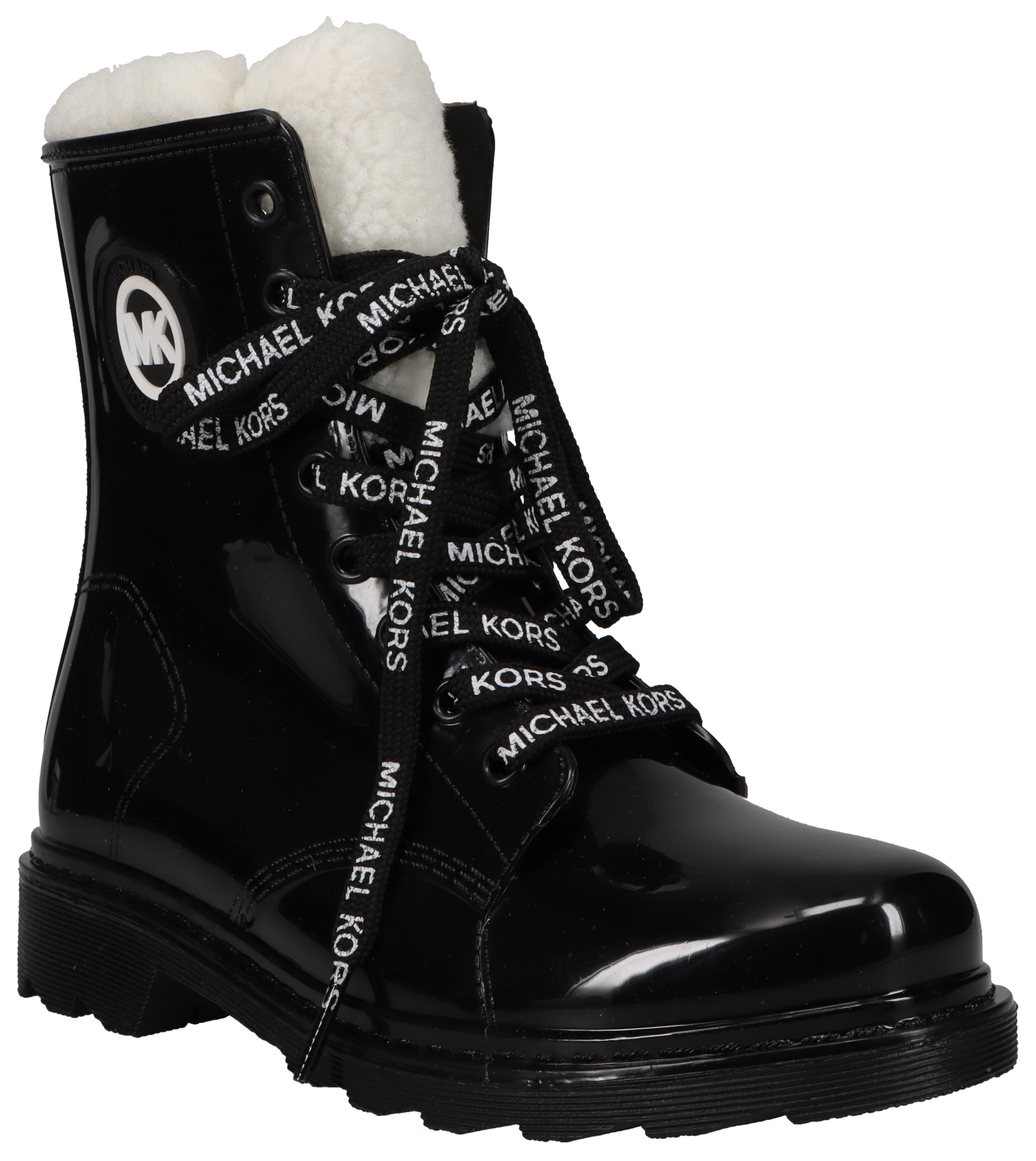 MICHAEL KORS KIDS Schnürboots »MONTIAGNE«, Winterstiefel, Regenstiefel, Schnürstiefel mit Kunstfellbesatz