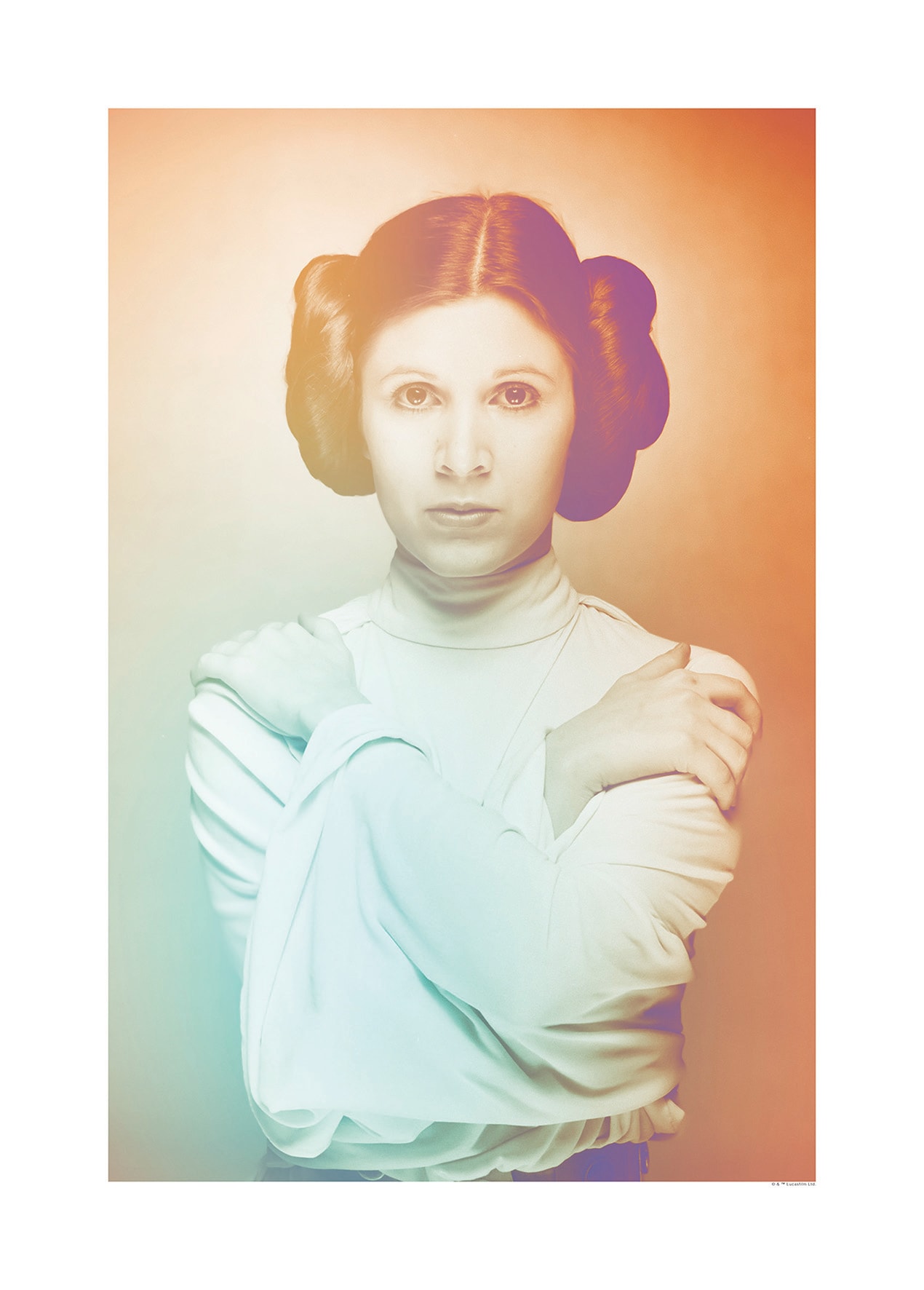 Komar Bild "Star Wars Classic Icons Color Leia" Star Wars 1 Stk. tlg. Wandbild zur Dekoration im Kinderzimmer - ohne Rahmen