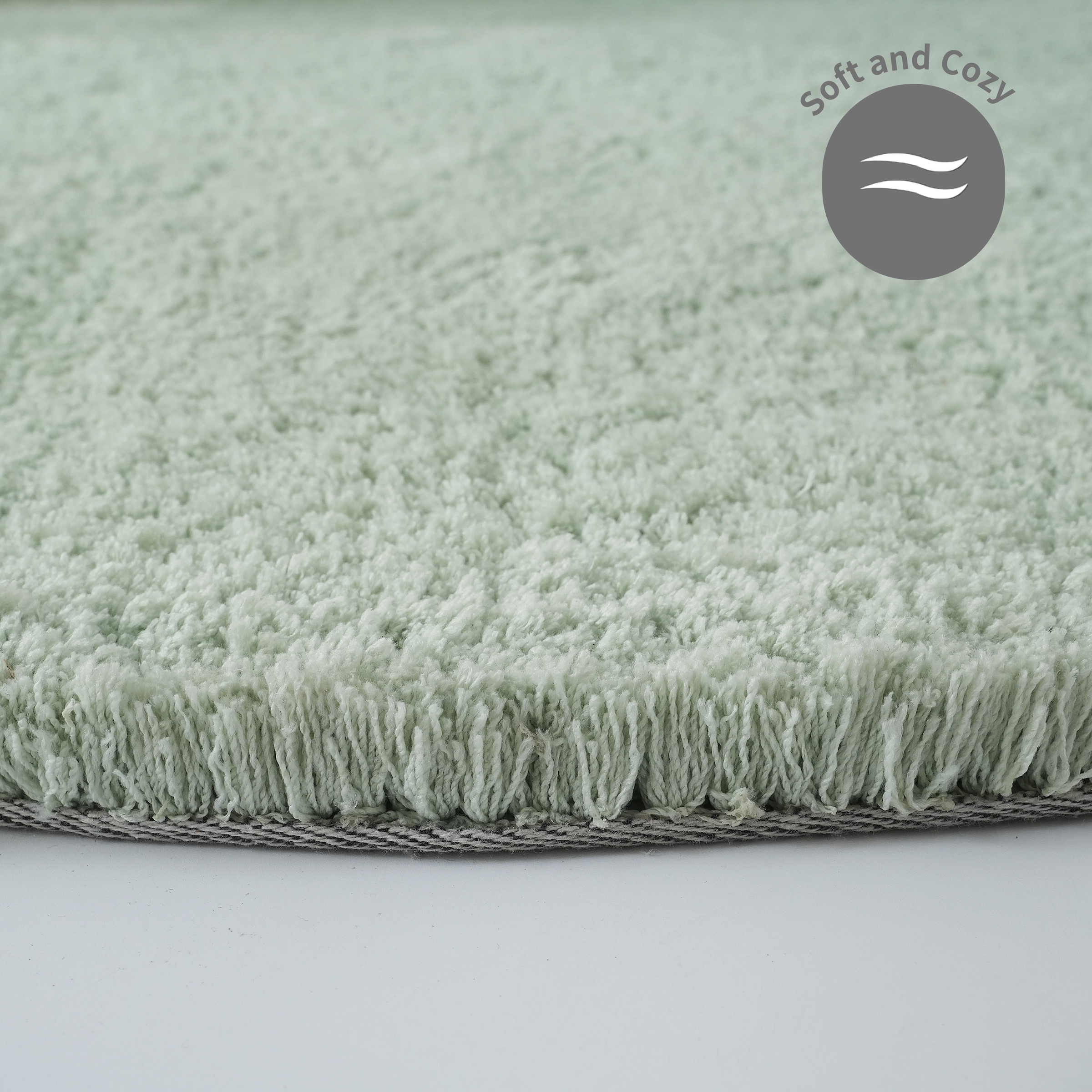 my home Hochflor-Teppich »Microfaser Teppich Magong, besonders weich, sehr feiner Flor«, rund, 25 mm Höhe, unifarben, weiche Teppiche, Wohnzimmer, Schlafzimmer, Kinderzimmer