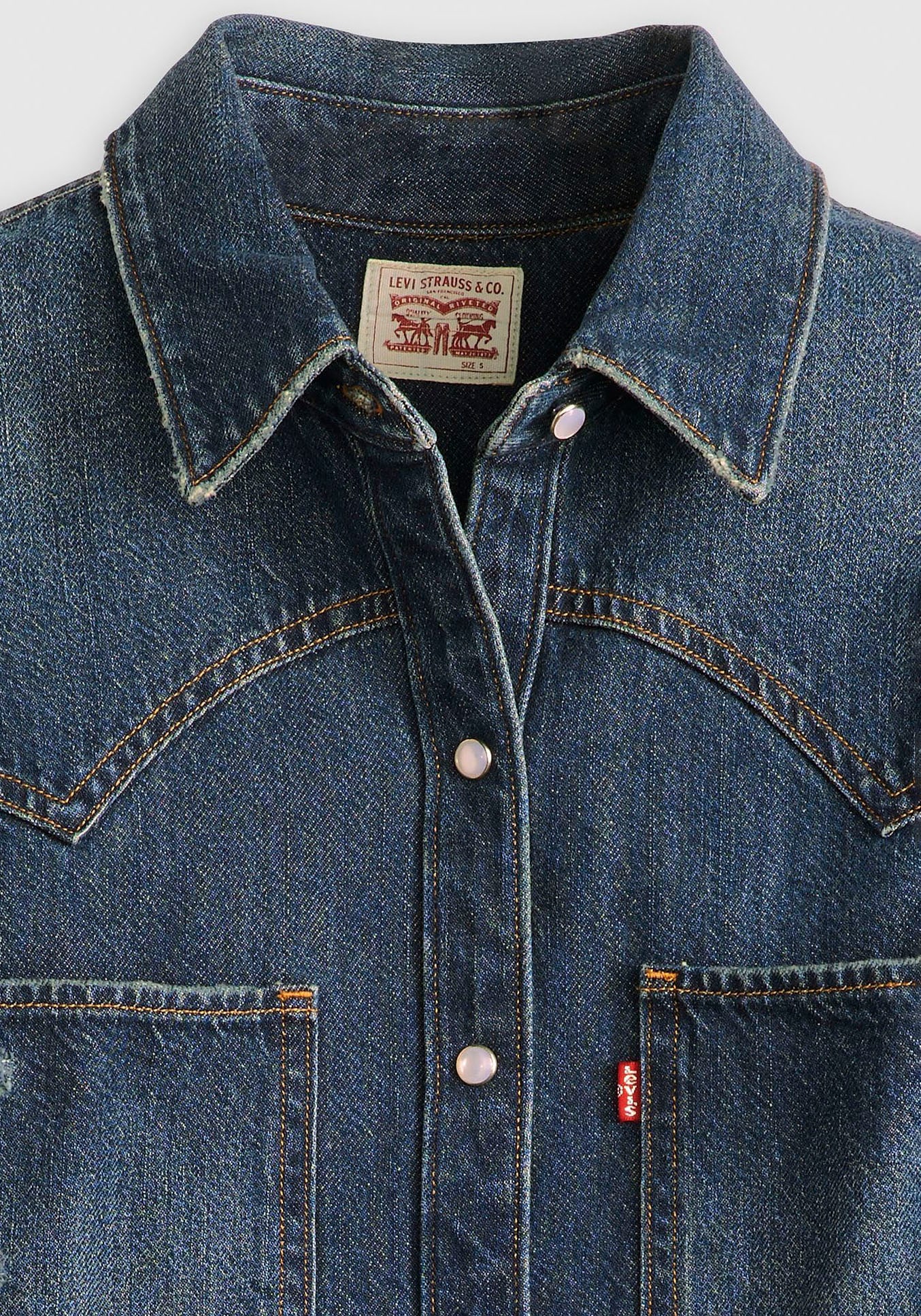 Levi's® Jeansbluse »TEODORA WESTERN SHIRT«, mit Druckknöpfen