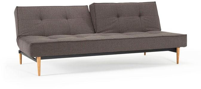 INNOVATION LIVING ™ Schlafsofa »Splitback, Rückenlehnen einzeln verstellbar, komfortabel mit Federkern«, mit hellen Styletto Beinen, in skandinavischen Design