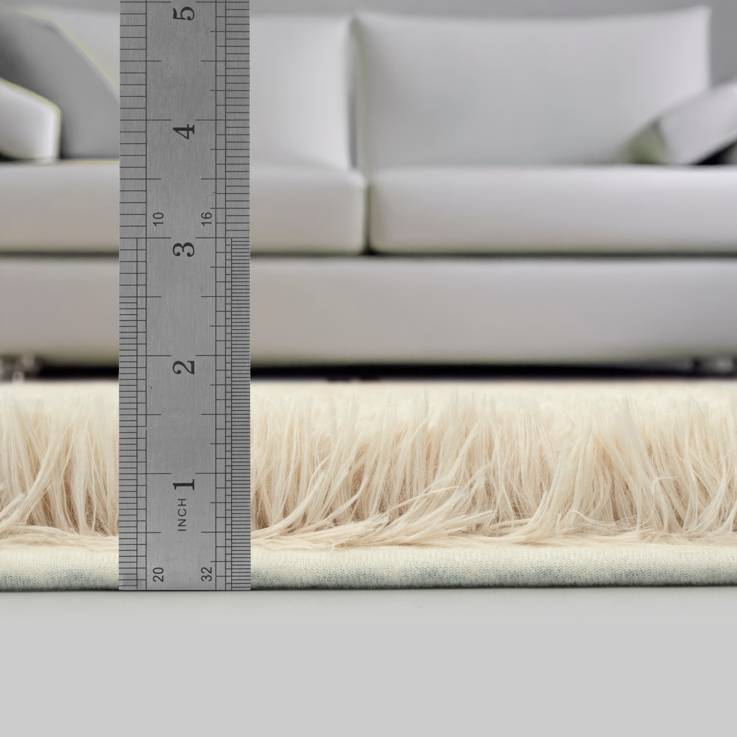 merinos Teppich »Fluffy Shaggy« rechteckig 35 mm Höhe Flauschiger Hochflor Teppich, Wohnzimmer, Anti-Rutsch Unterseite
