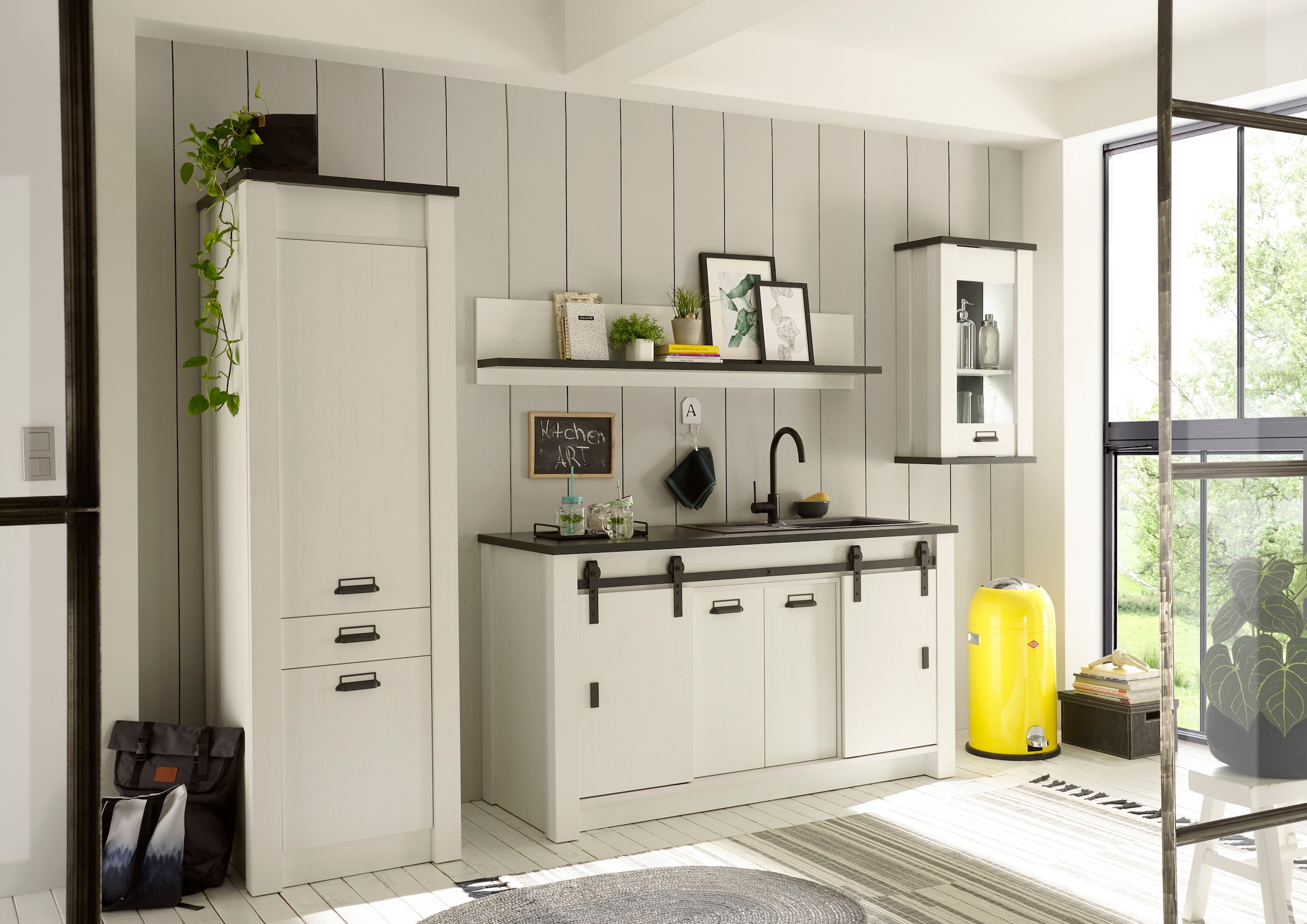 Home affaire Wandregal »Sherwood«, Breite 160 cm, in modernem Holz Dekor, 28 mm starke Ablageböden