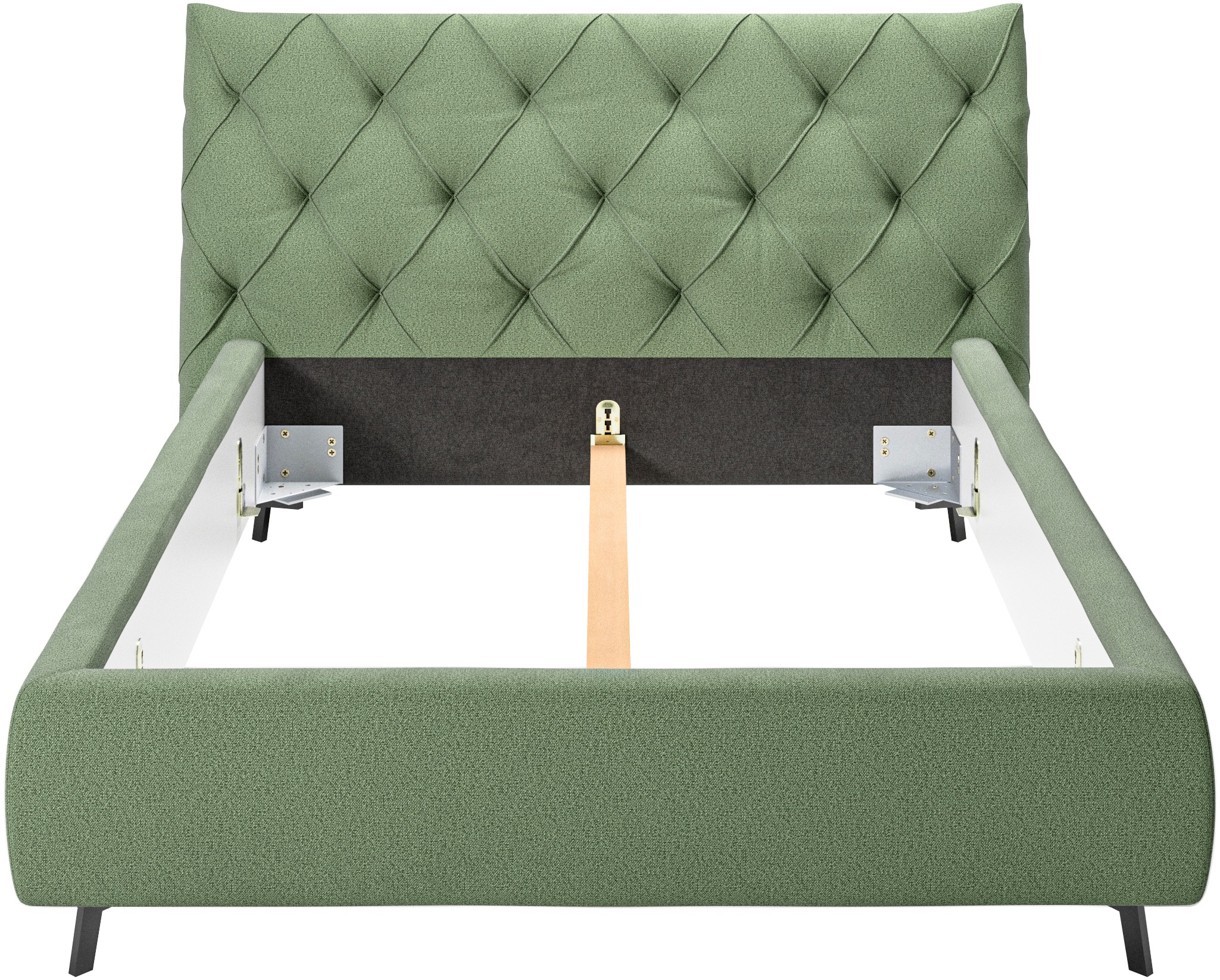 Home affaire Polsterbett »Elloree, in 4 Breiten bis 200cm, auch in Leder« Kopfteilhöhe 105 cm, belastbar bis 280 kg, auch in Überlänge 220cm
