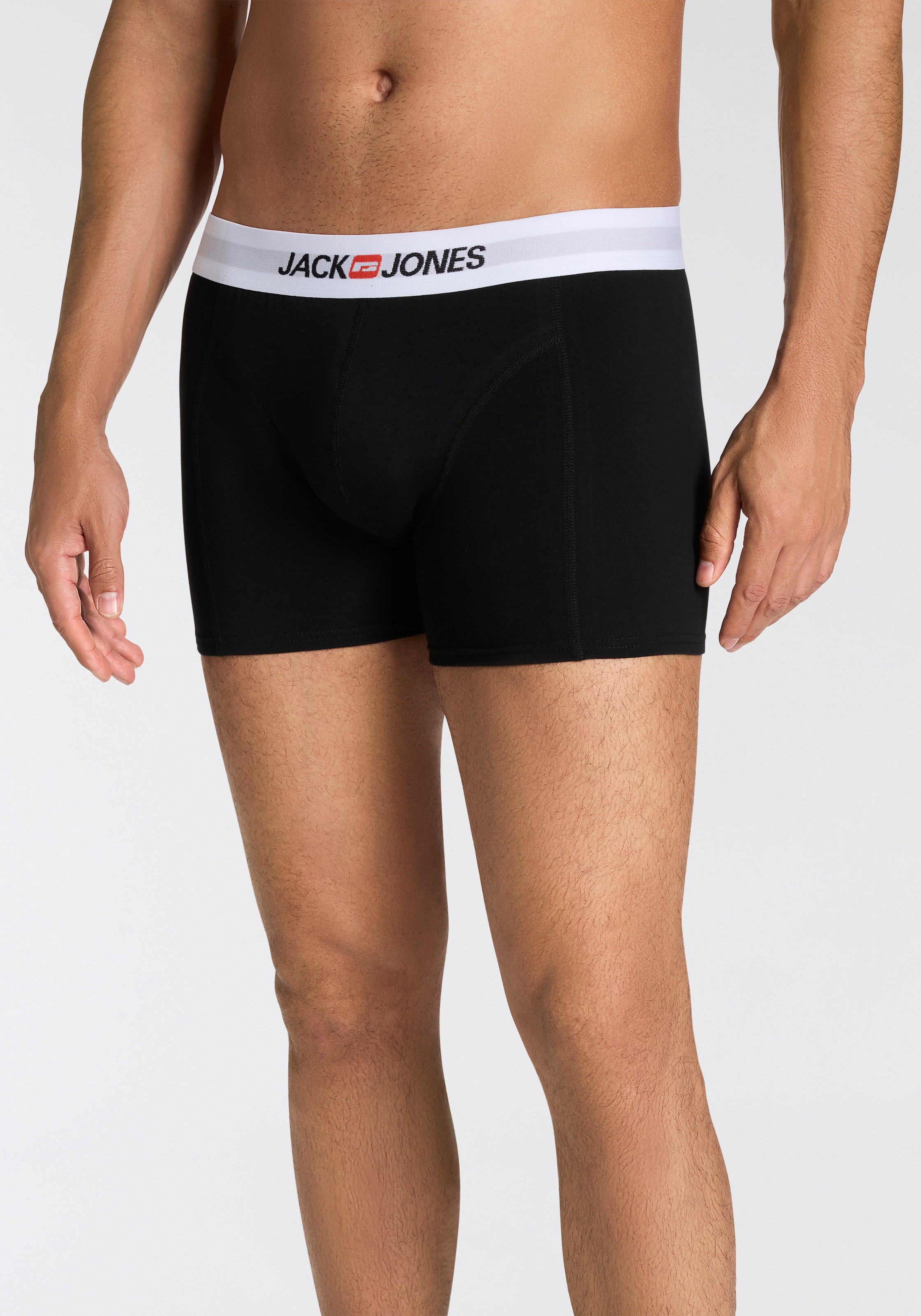 Jack & Jones Trunk »JACOLD – Boxershorts mit farbigem Bund im 6er-Pack« Packung, 6 Stk. Druck, modisch, regular fit, Jersey