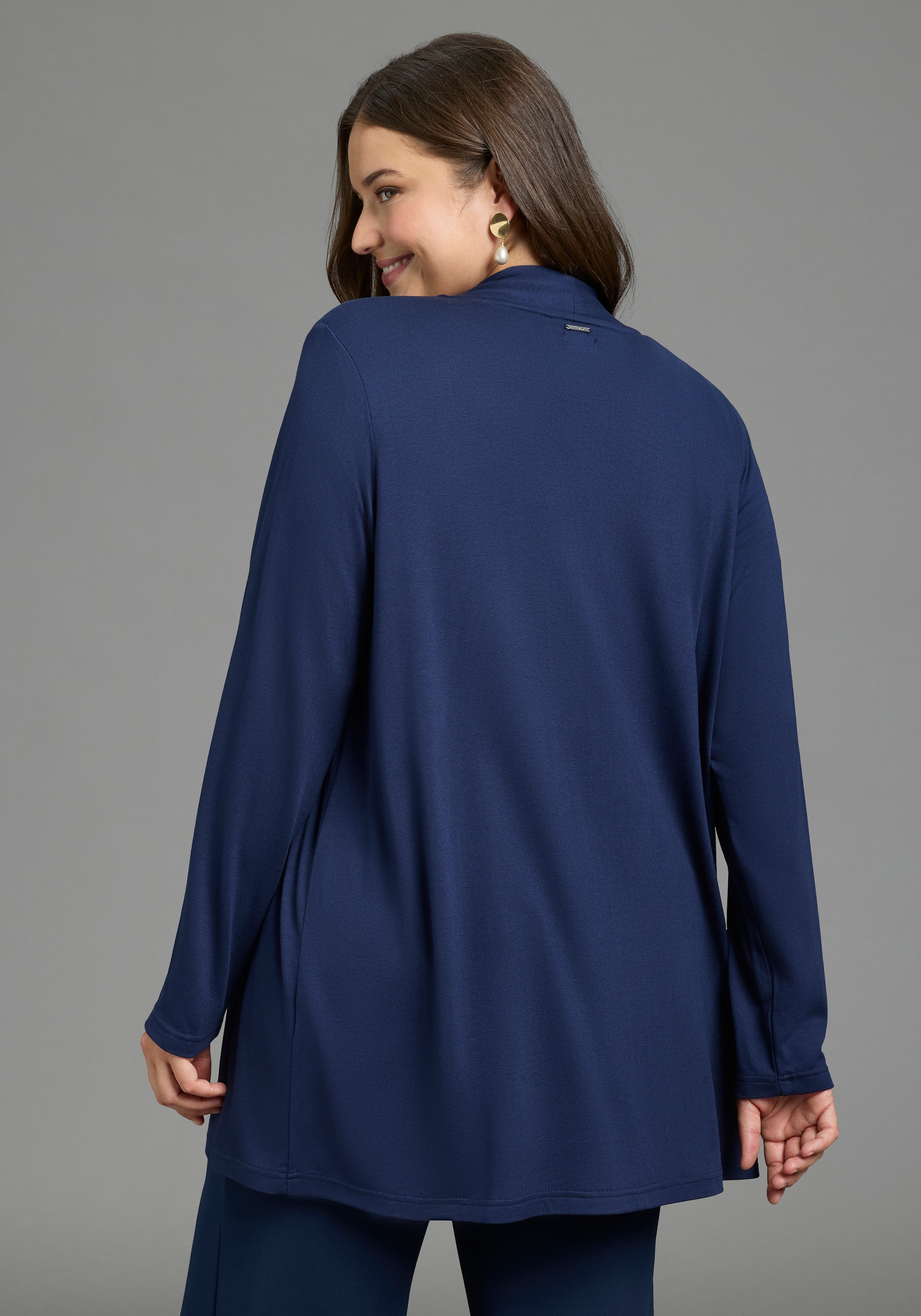 Laura Scott CURVE Strickjacke »Große Größen« aus angenehmem fließendem Jerseymaterial