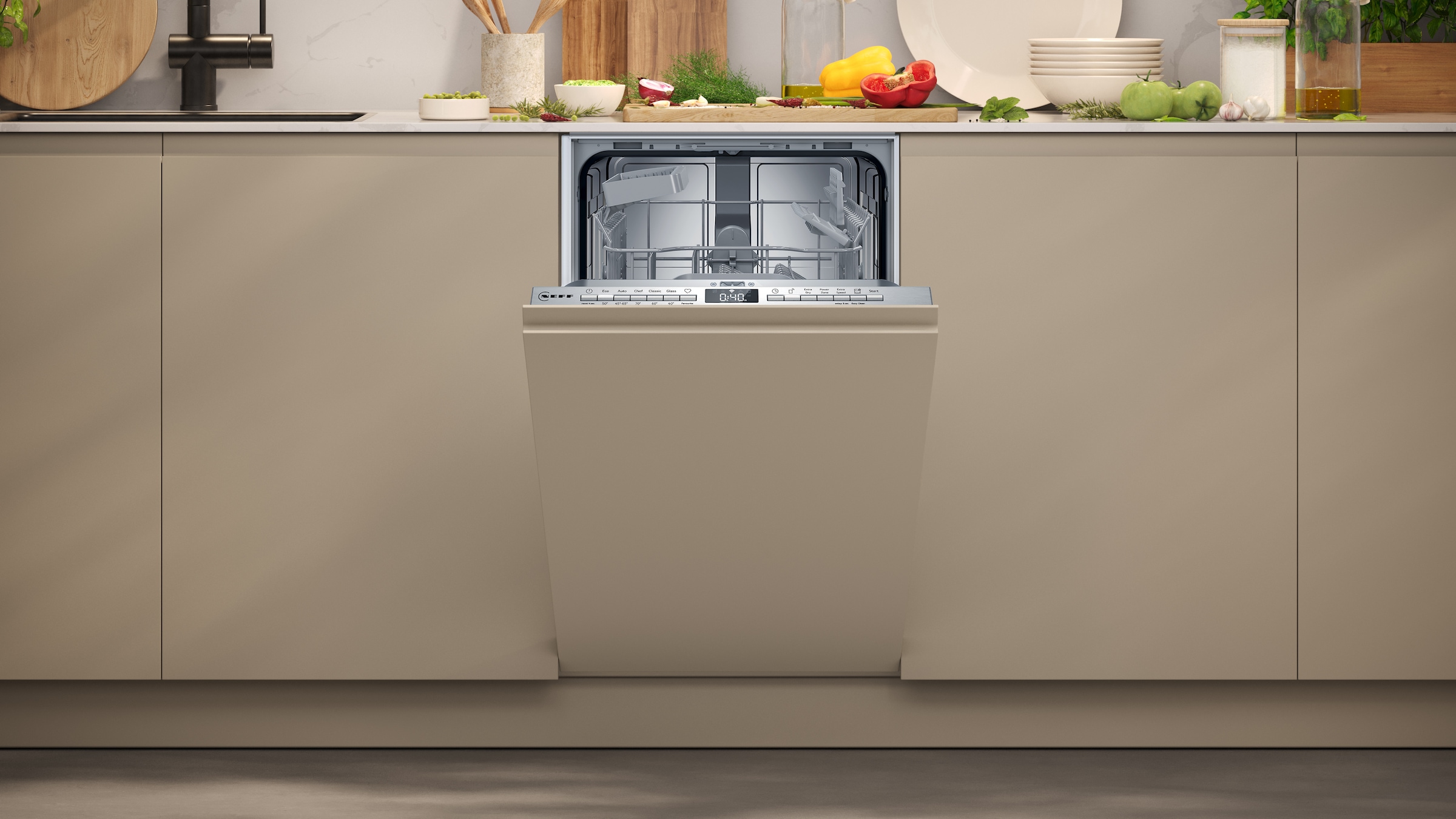 NEFF vollintegrierbarer Geschirrspüler N 30 »S853HKX21E« 10 tlg. Maßgedecke