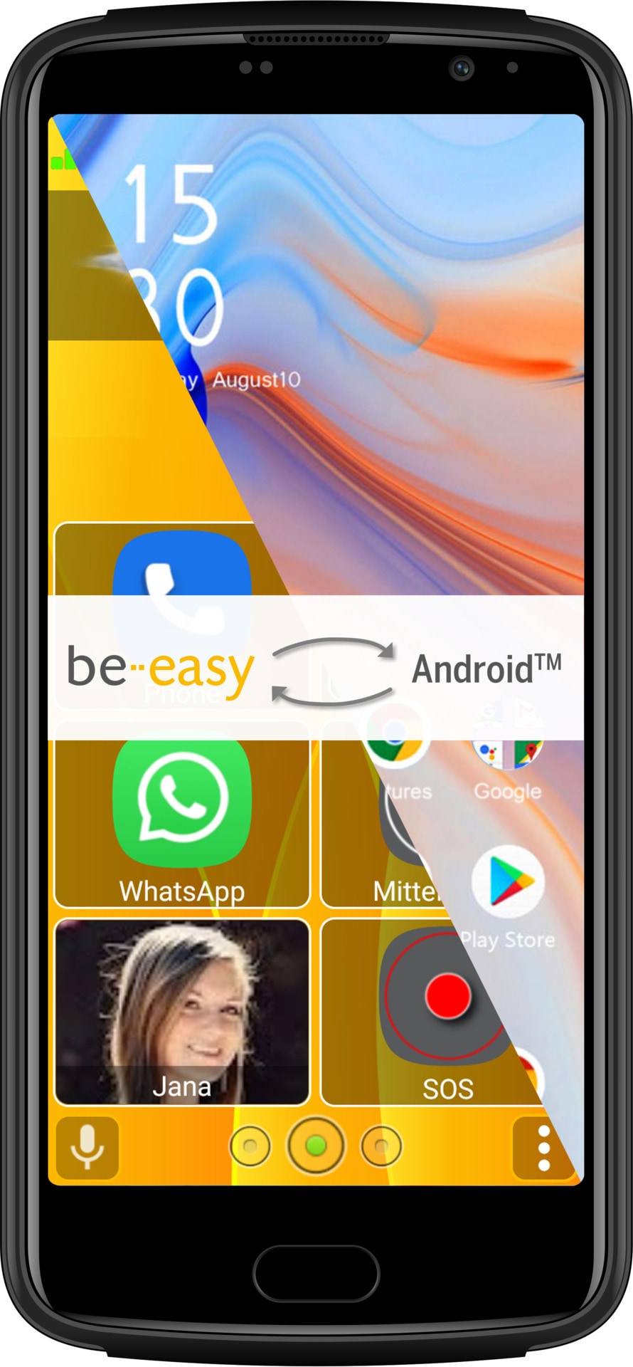 Smartphone »M7 Lite 4G Senior«, Schwarz, 14 cm/5,5 Zoll, 13 MP Kamera