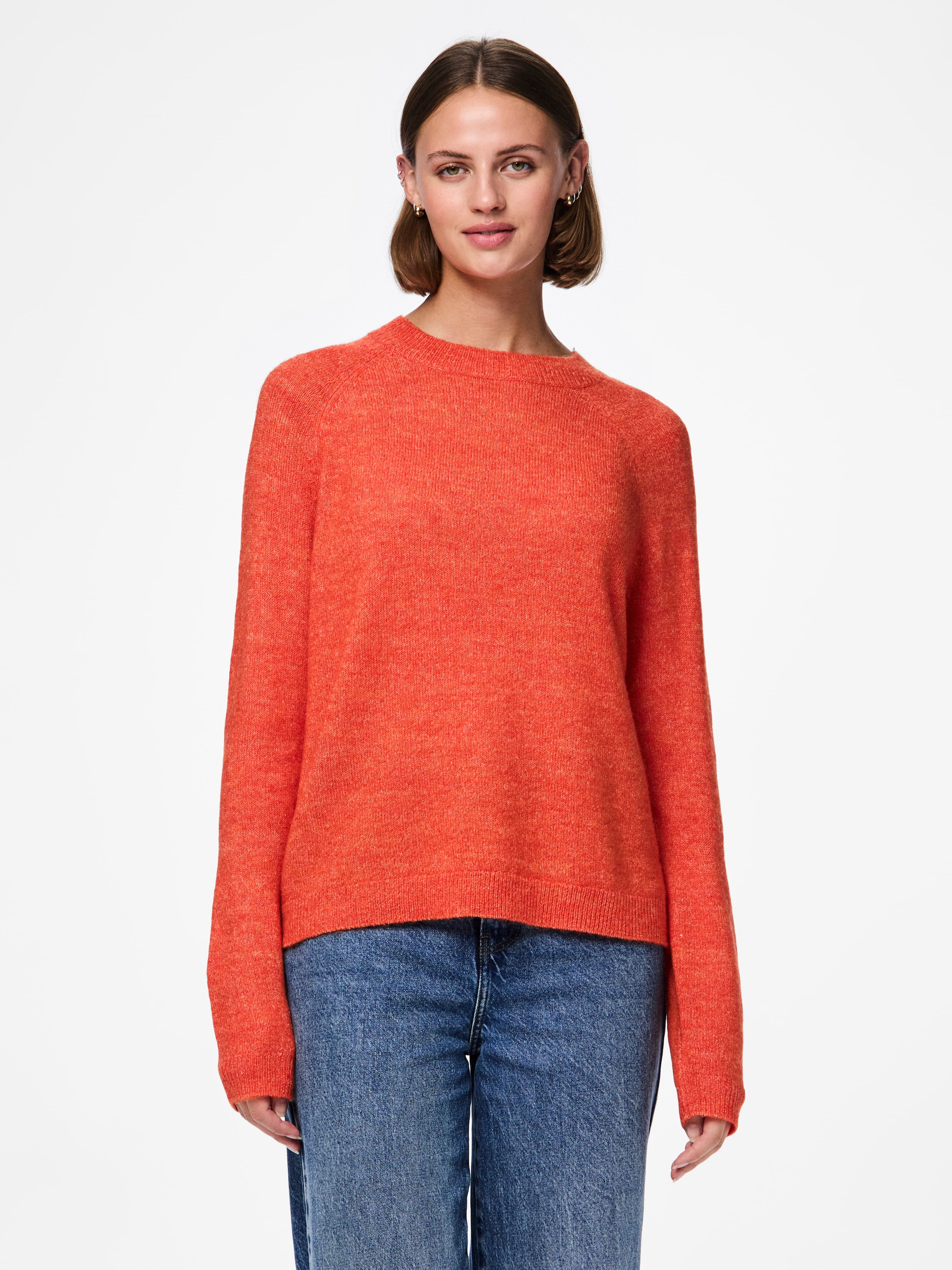 pieces Strickpullover »PCJULIANA LS O-NECK KNIT NOOS BC«