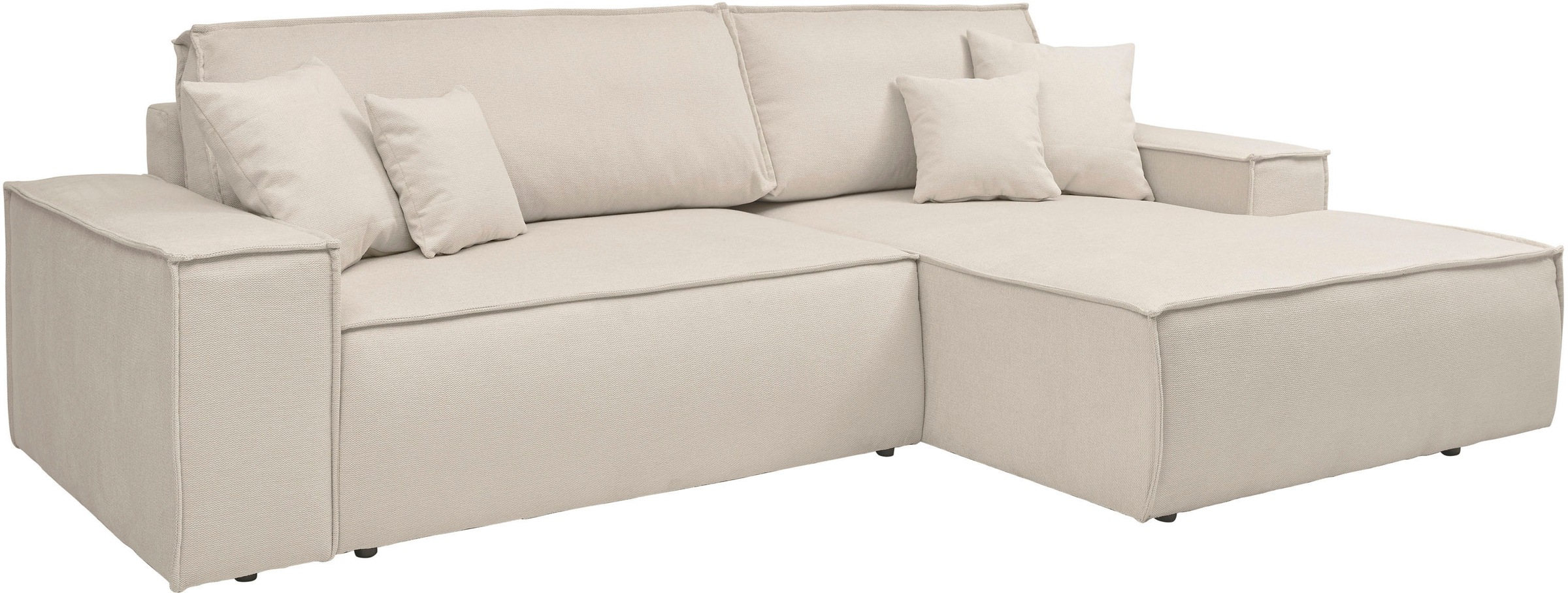 andas Ecksofa »Finnley«, mit Bett-Funktion (Liegefläche 210x136 cm), Bettkasten