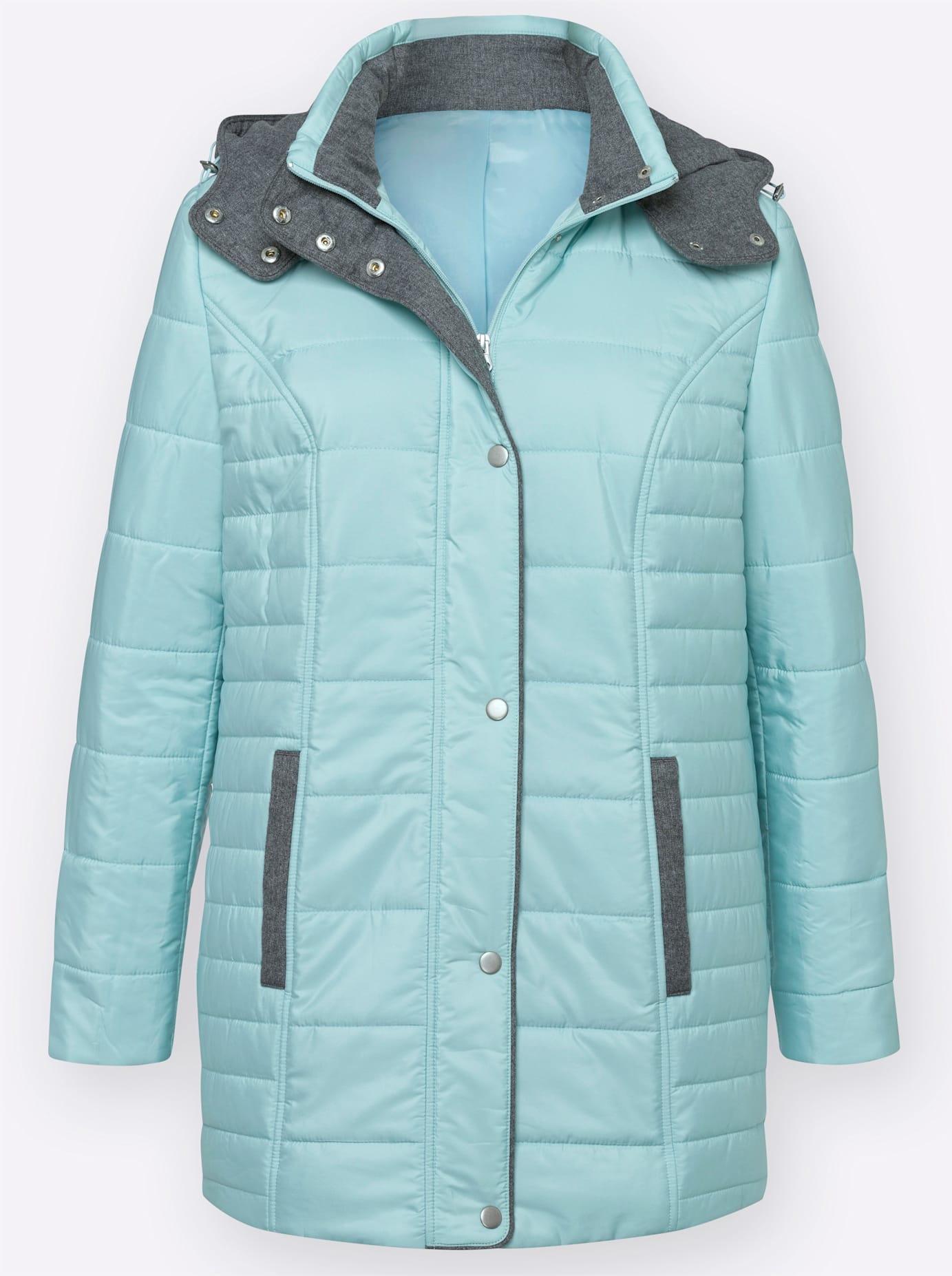 Classic Basics Steppjacke, mit Kapuze