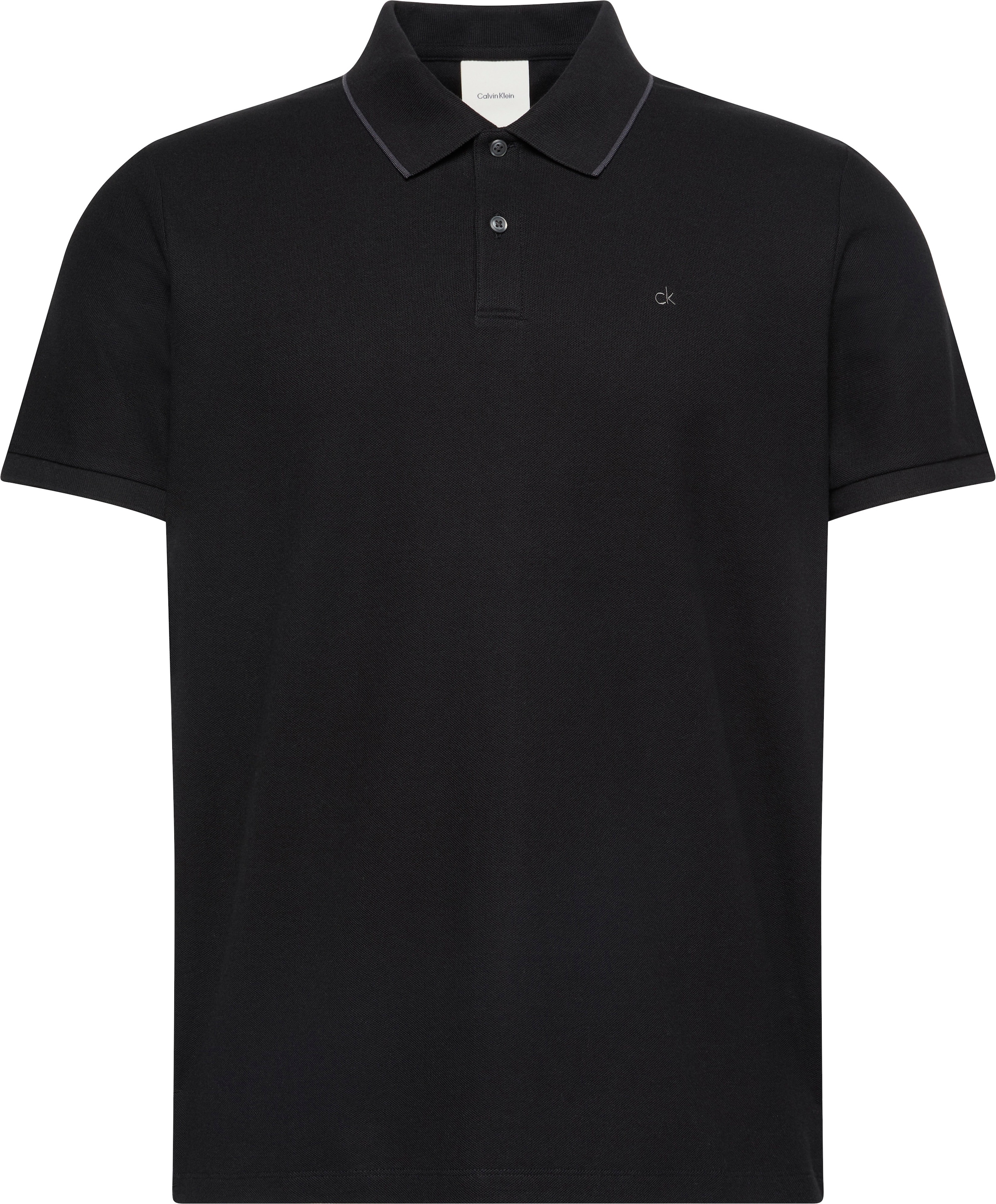 Calvin Klein Poloshirt »SS RFND PQ TPPD CLSS«, Mit Rundhalsausschnitt