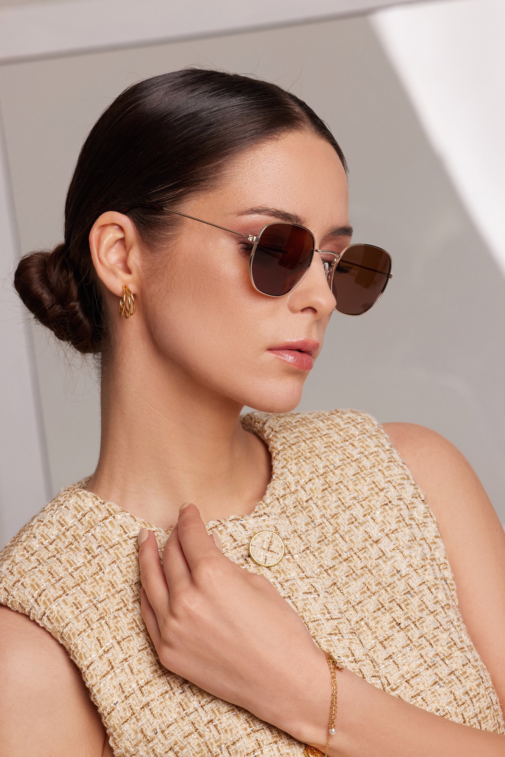 ISABELLA FORD Sonnenbrille »FA05-03« Glas 0,74 mm, polarisierte Gläser, UV400, CAT3.0