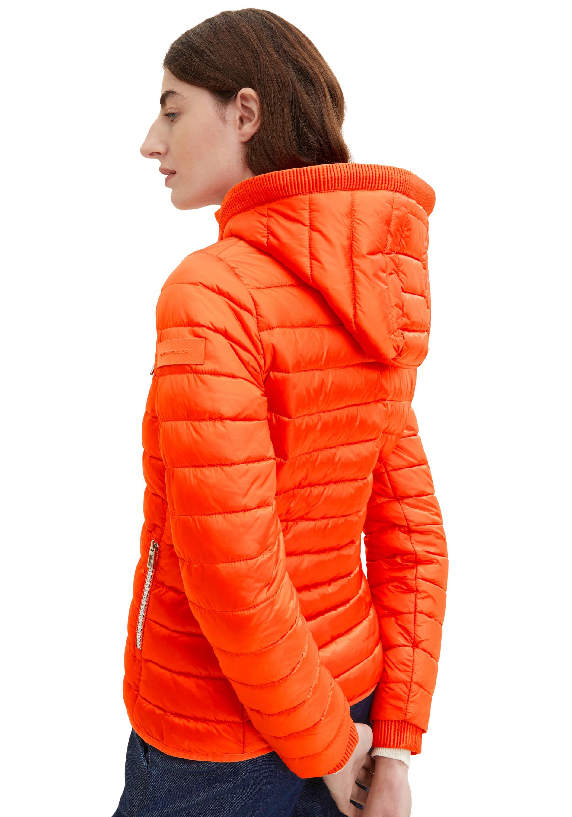 TOM TAILOR Steppjacke, mit Kapuze, mit Stehkragen und Kapuze