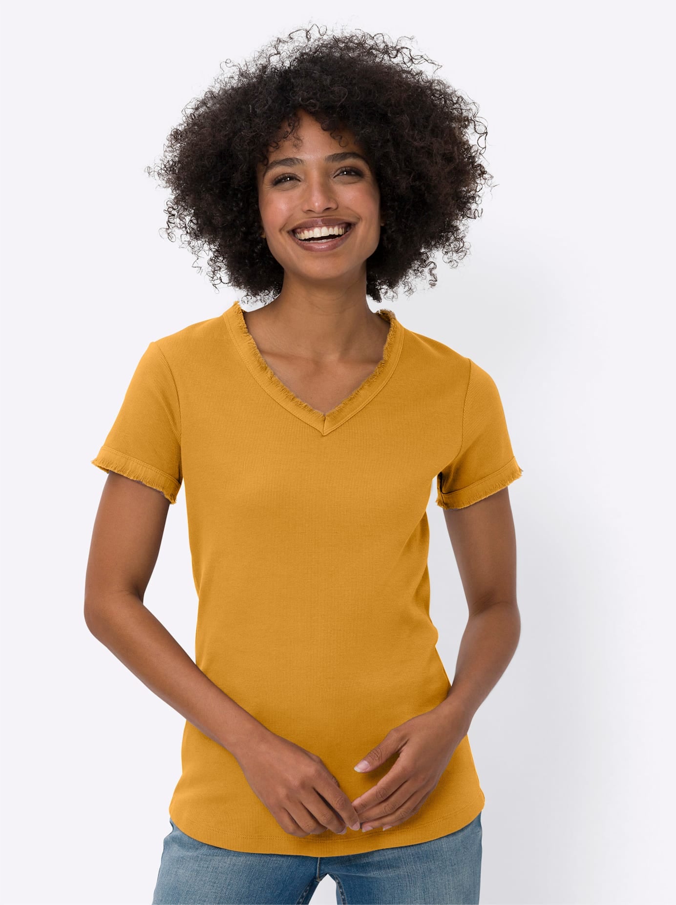 heine V-Shirt »Shirt«, (1 tlg.)