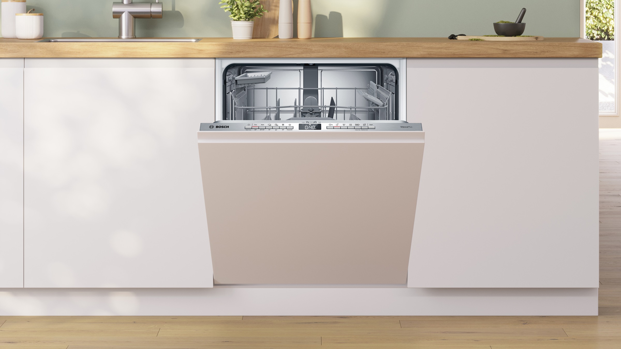 BOSCH vollintegrierbarer Geschirrspüler Serie 4 »SMV4EBX28E«, 13 Maßgedecke