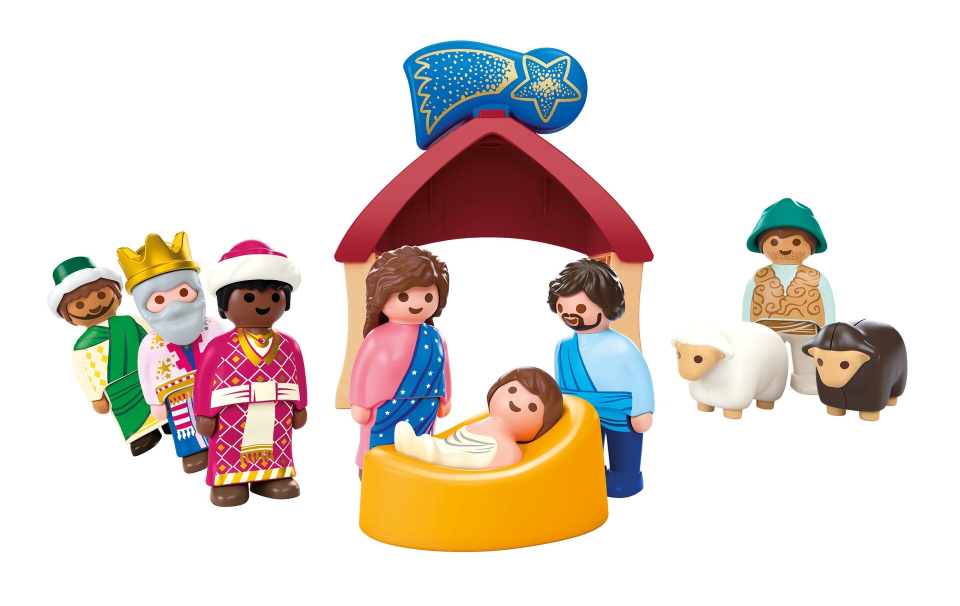 Playmobil® Konstruktions-Spielset »Weihnachtskrippe (72001), JUNIOR« Made in Europe