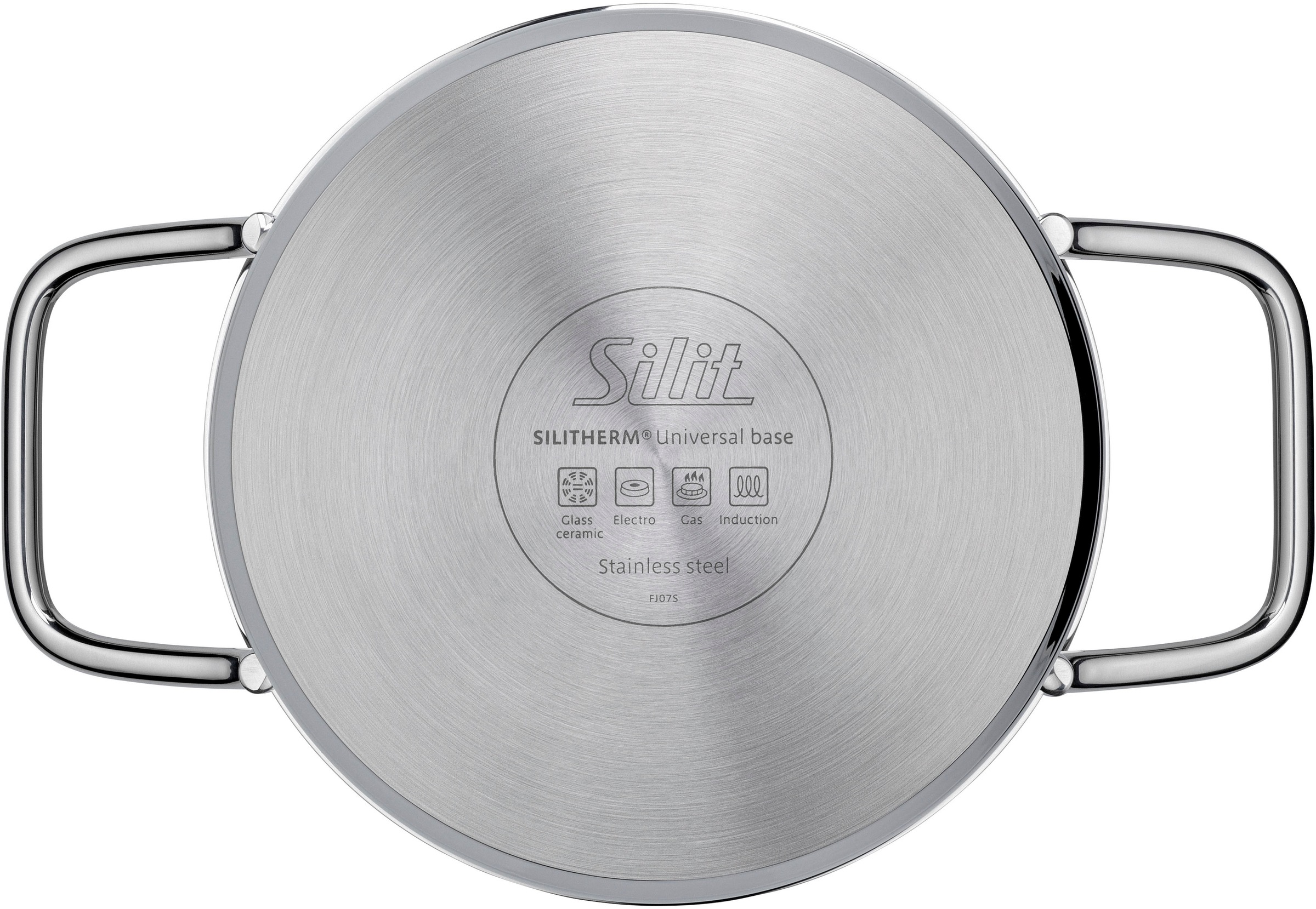 Silit Kochtopf »Extra Cook, mit Glasdeckel«, Edelstahl 18/10, (2 tlg.), SiliTherm Universalboden, induktionsgeeignet, spülmaschinengeeignet