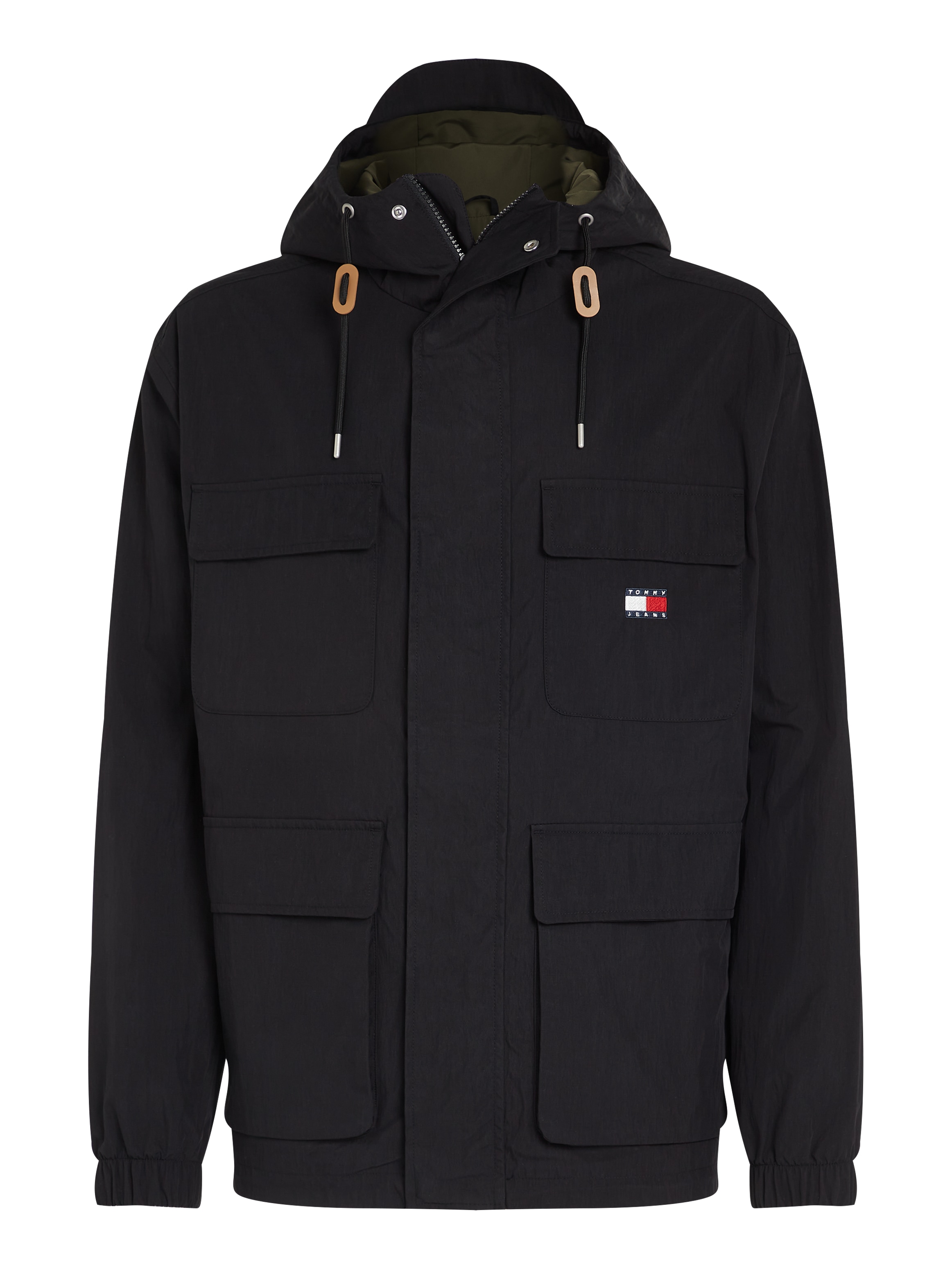 Tommy Jeans Parka »TJM UTILITY PARKA«, mit Kapuze, mit Logoprägung