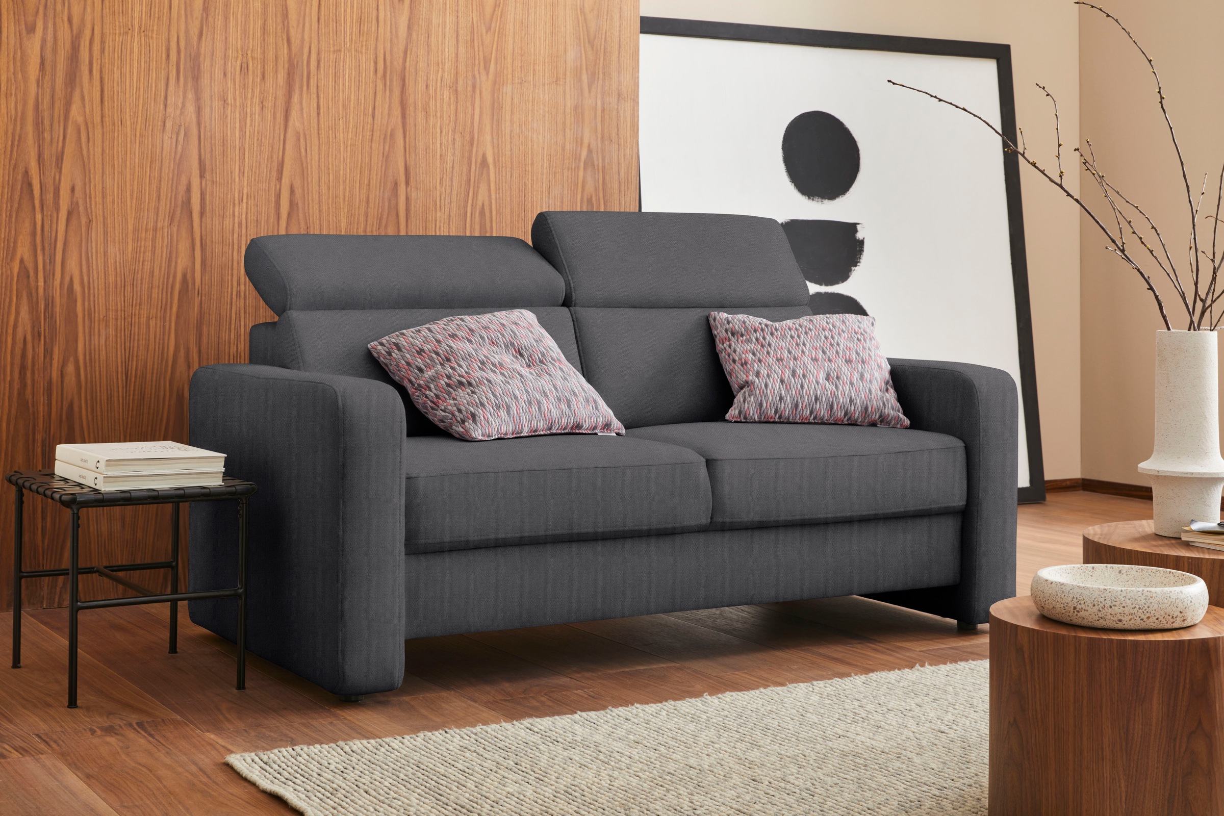 sit&more 2,5-Sitzer »Bologna«, inklusive Kopfteilverstellung und Federkern