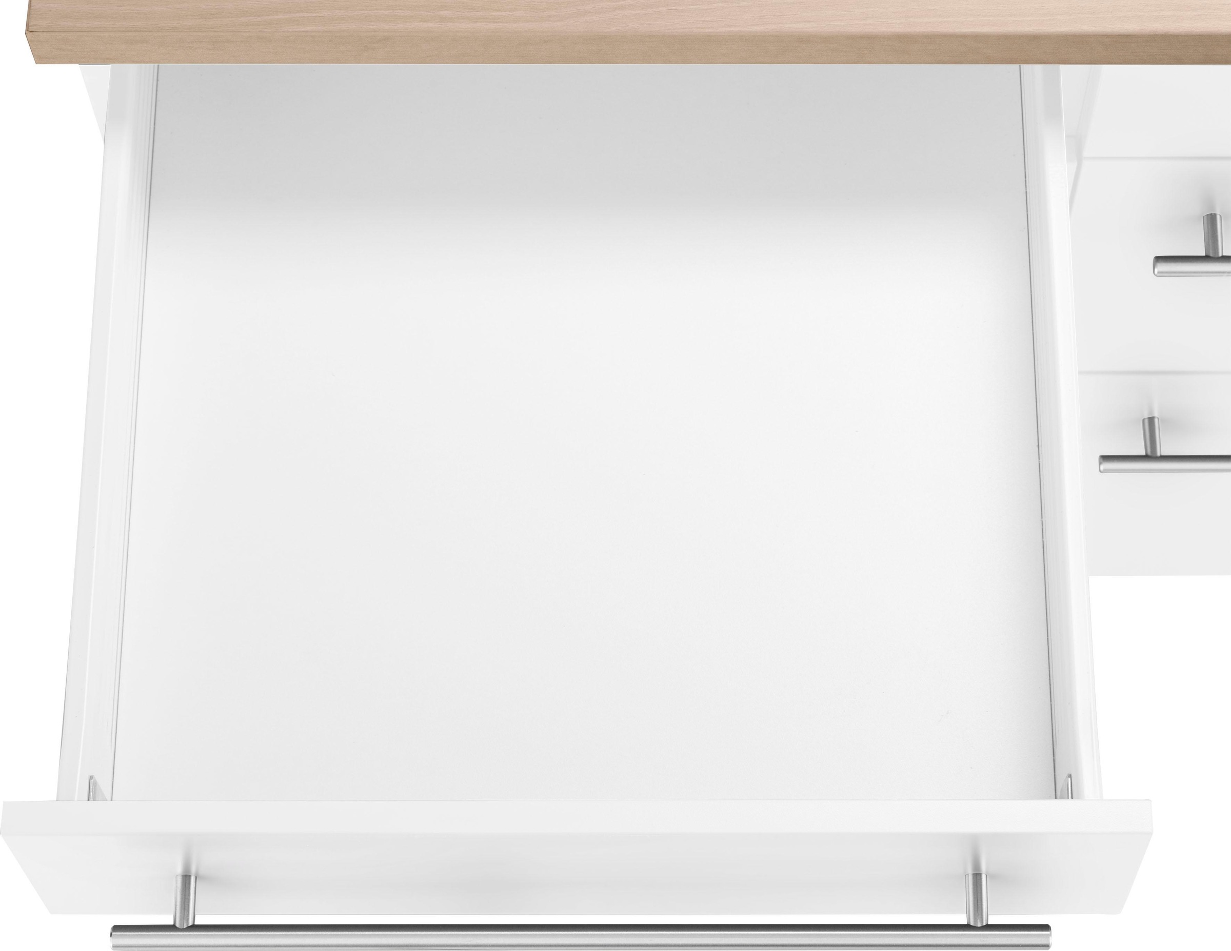 OPTIFIT Winkelküche »Bern«, Stellbreite 285x225 cm, wahlweise mit E-Geräten