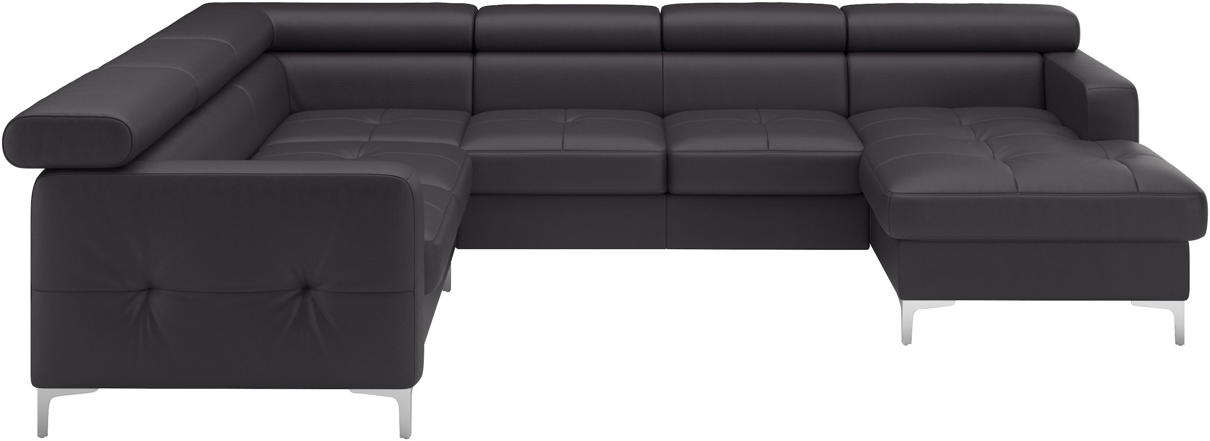 COTTA Wohnlandschaft »Sammy U-Form«, mit Kopfteilverstellung, optional mit Bettfunktion und Bettkasten