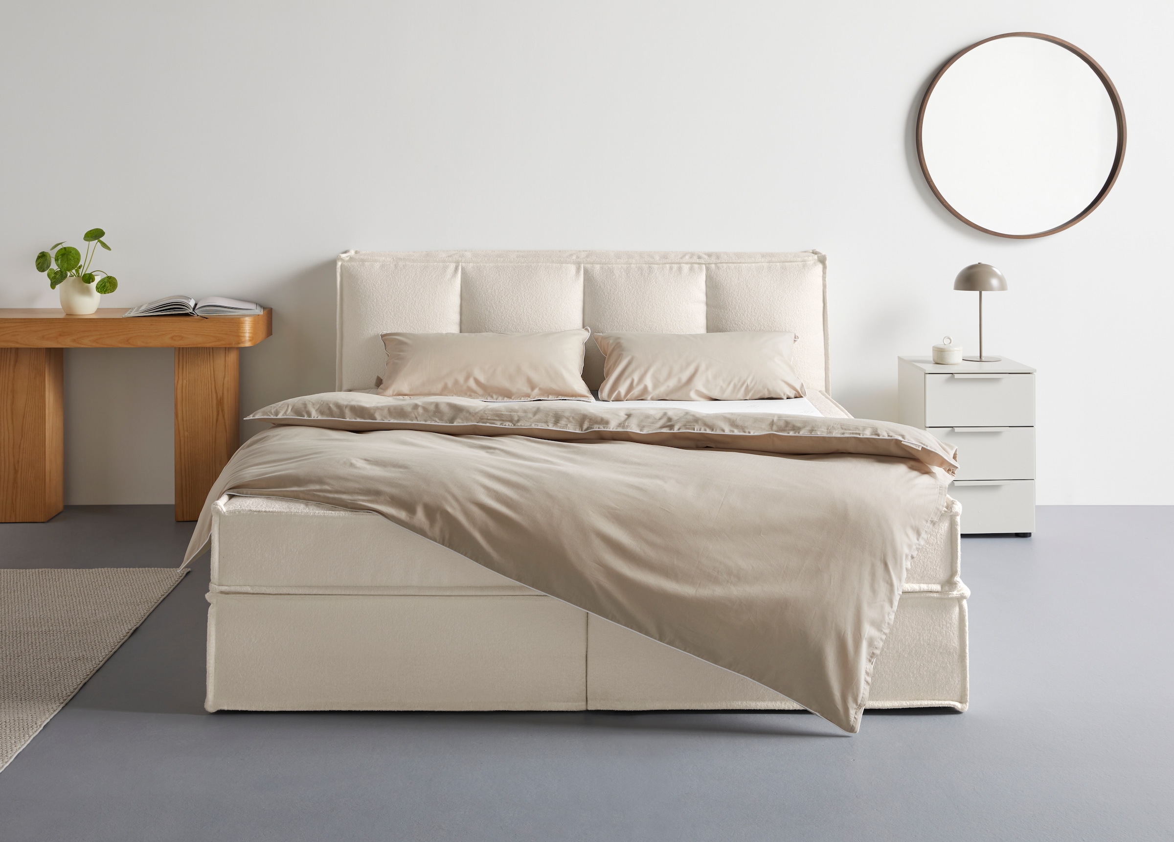LeGer Home by Lena Gercke Boxspringbett »Addyson« Härtegrade H2, H3 und H4 wählbar,  Boxspringbett inkl. Topper, 2 Matratzen
