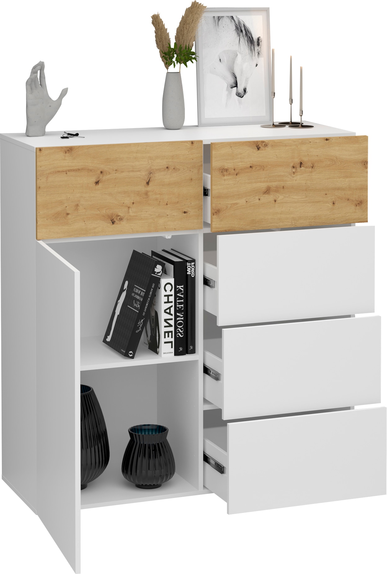 FMD Kommode »Belm« Breite 109 cm