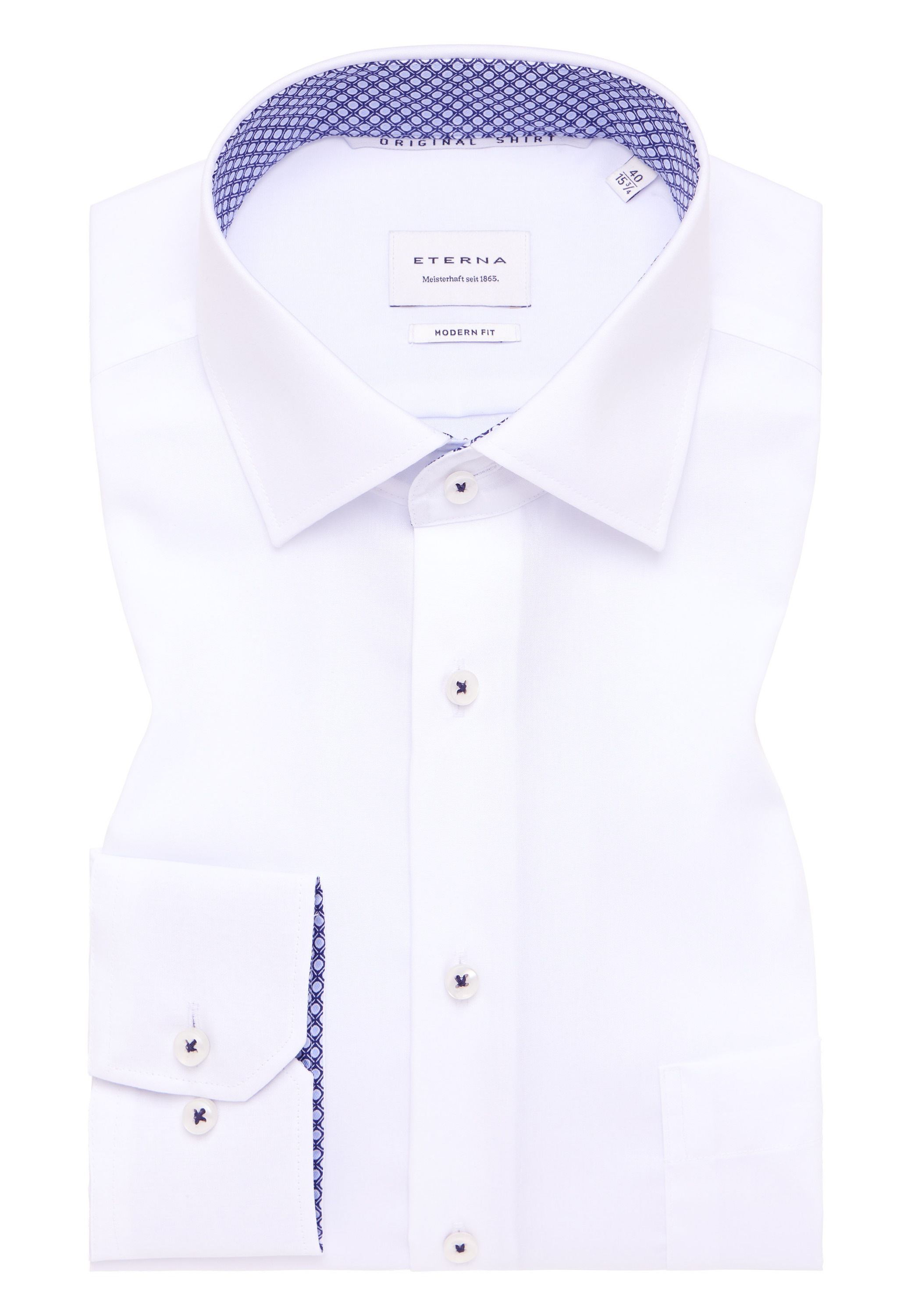 Eterna Langarmhemd »MODERN FIT«, NON IRON (bügelfrei)