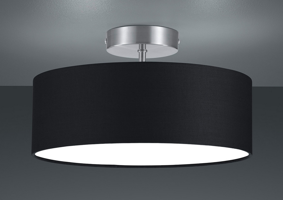 TRIO Leuchten Deckenleuchte »Hotel«, 2 flammig, Leuchtmittel E14 | ohne Leuchtmittel, Deckenlampe Ã˜ 30 cm mit Stoff-Schirm
