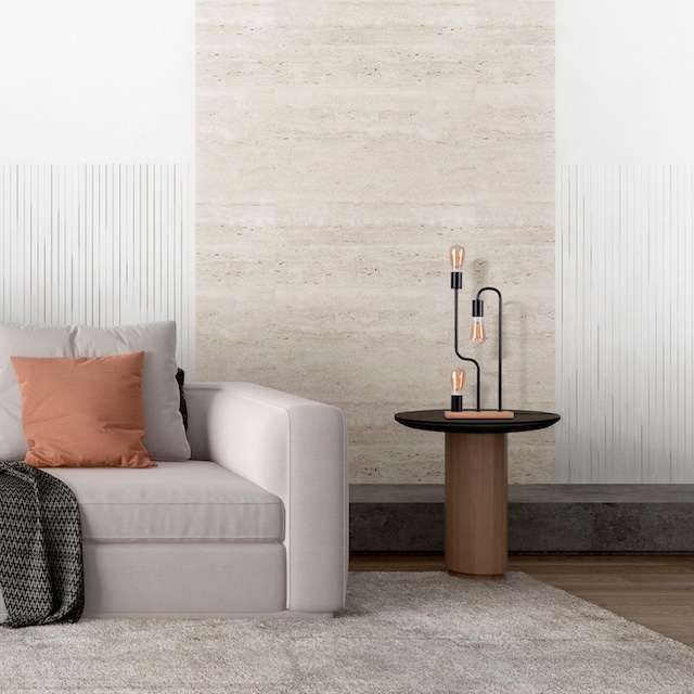Paco Home Tischleuchte »GERALT«, LED Wohnzimmer Schlafzimmer Esszimmer  Leselampe Deko E27 online kaufen | mit 3 Jahren XXL Garantie