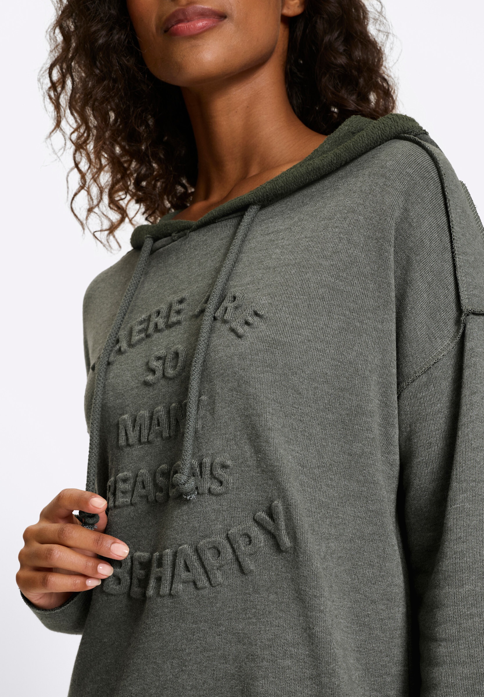 heine Hoodie »Sweatshirt Sweatshirt mit 3-D-Lettering«

