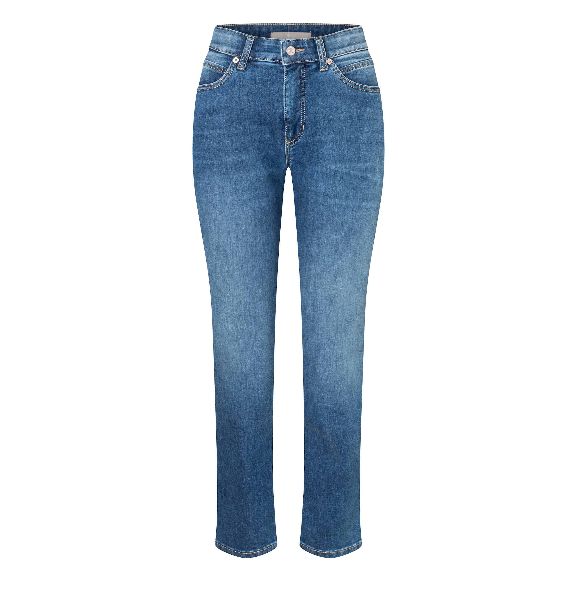 MAC Straight-Jeans »MACMELANIE« Figurformende Denim-Qualität mit hervorragendem Rücksprung-Verhalten