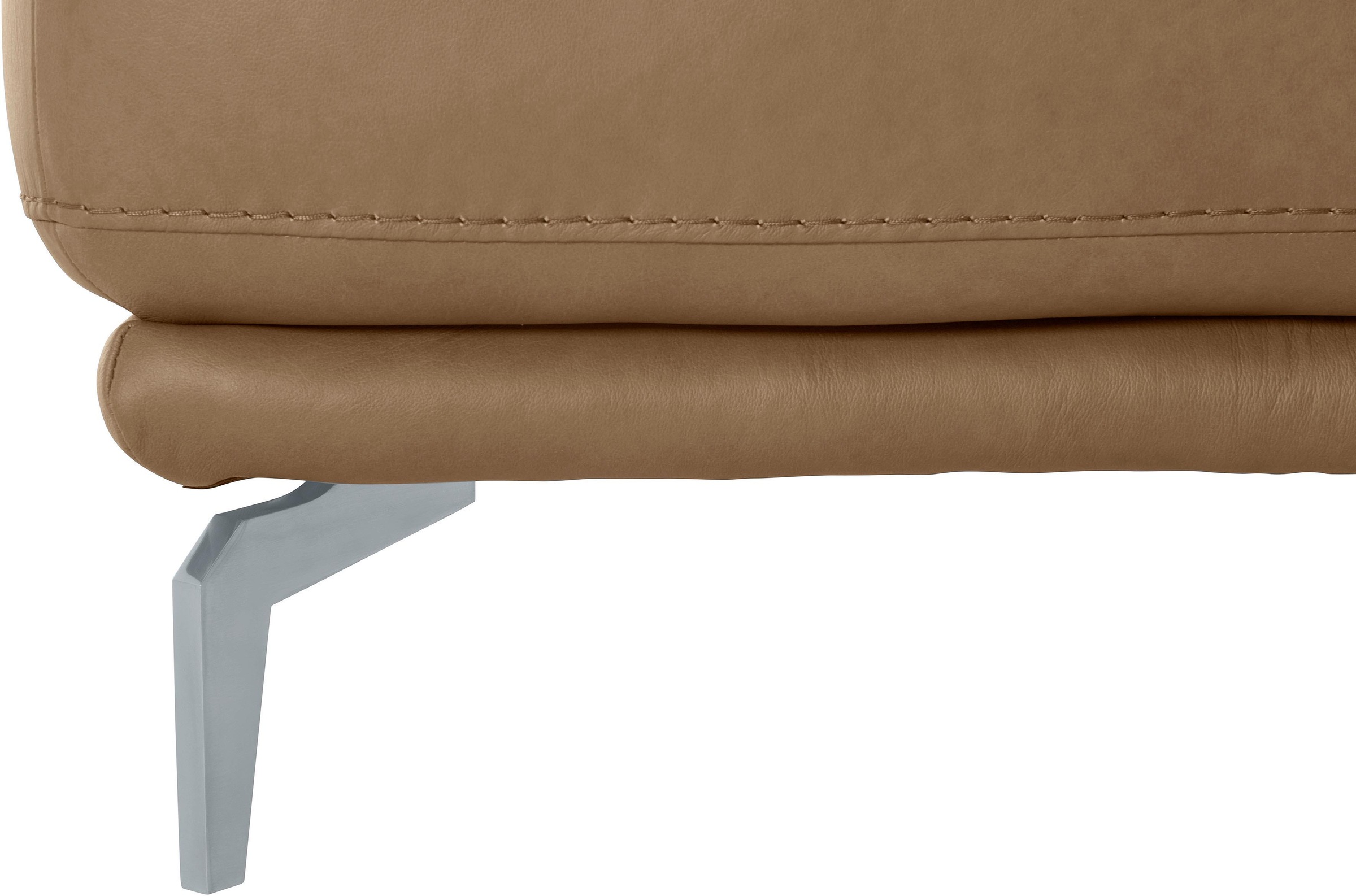 W.SCHILLIG Hocker »montanaa«, mit Metallfüßen in Silber matt, Breite 141 cm