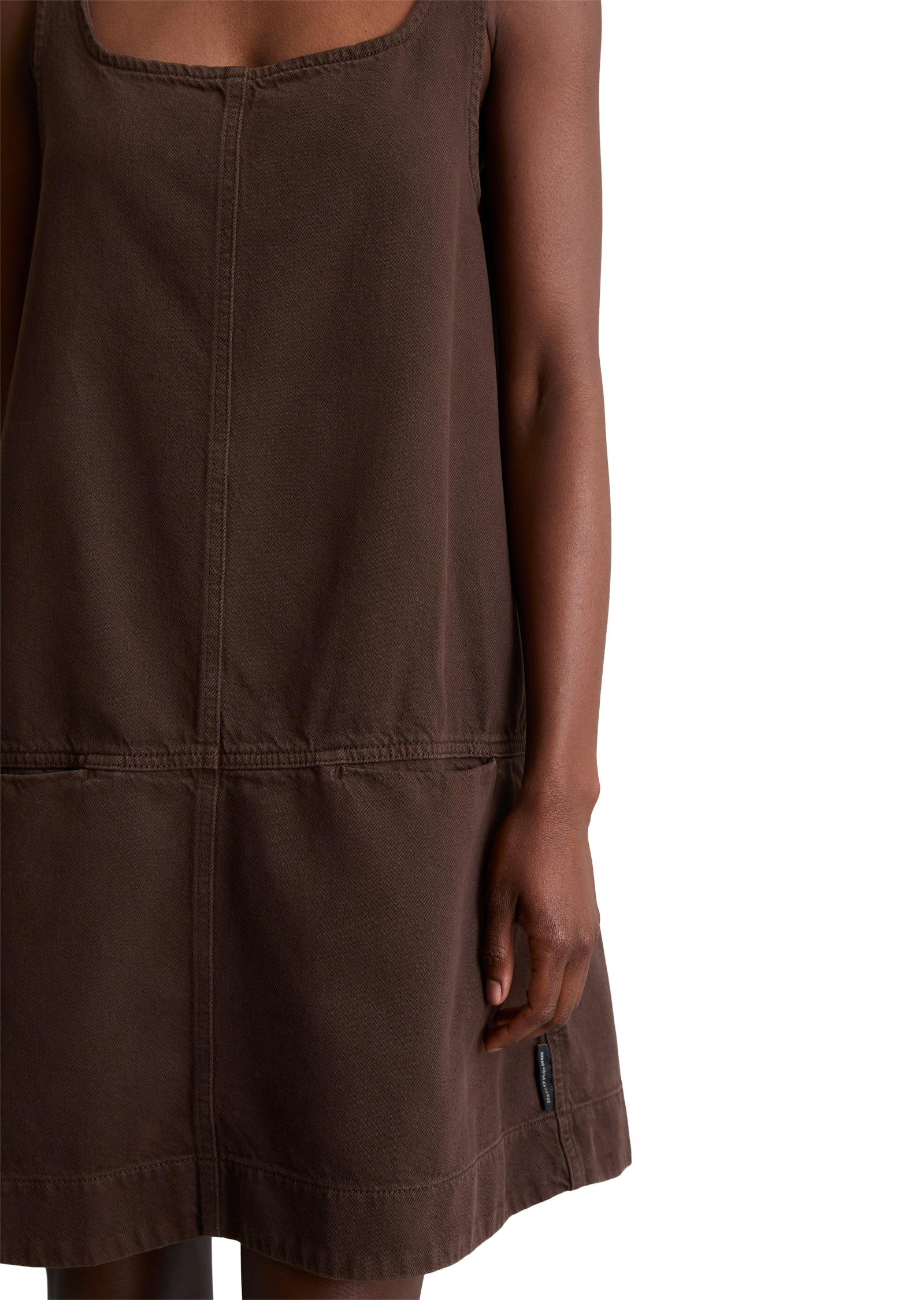 Marc O'Polo DENIM Jeanskleid Nahttaschen loose aus Organic-Cotton-Lyocell-Mix