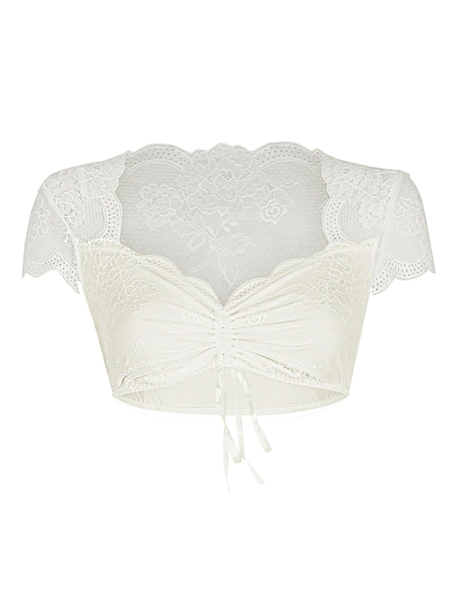 Nina Von C. Dirndlbluse »Dirndlbluse, kurzarm Tracht«